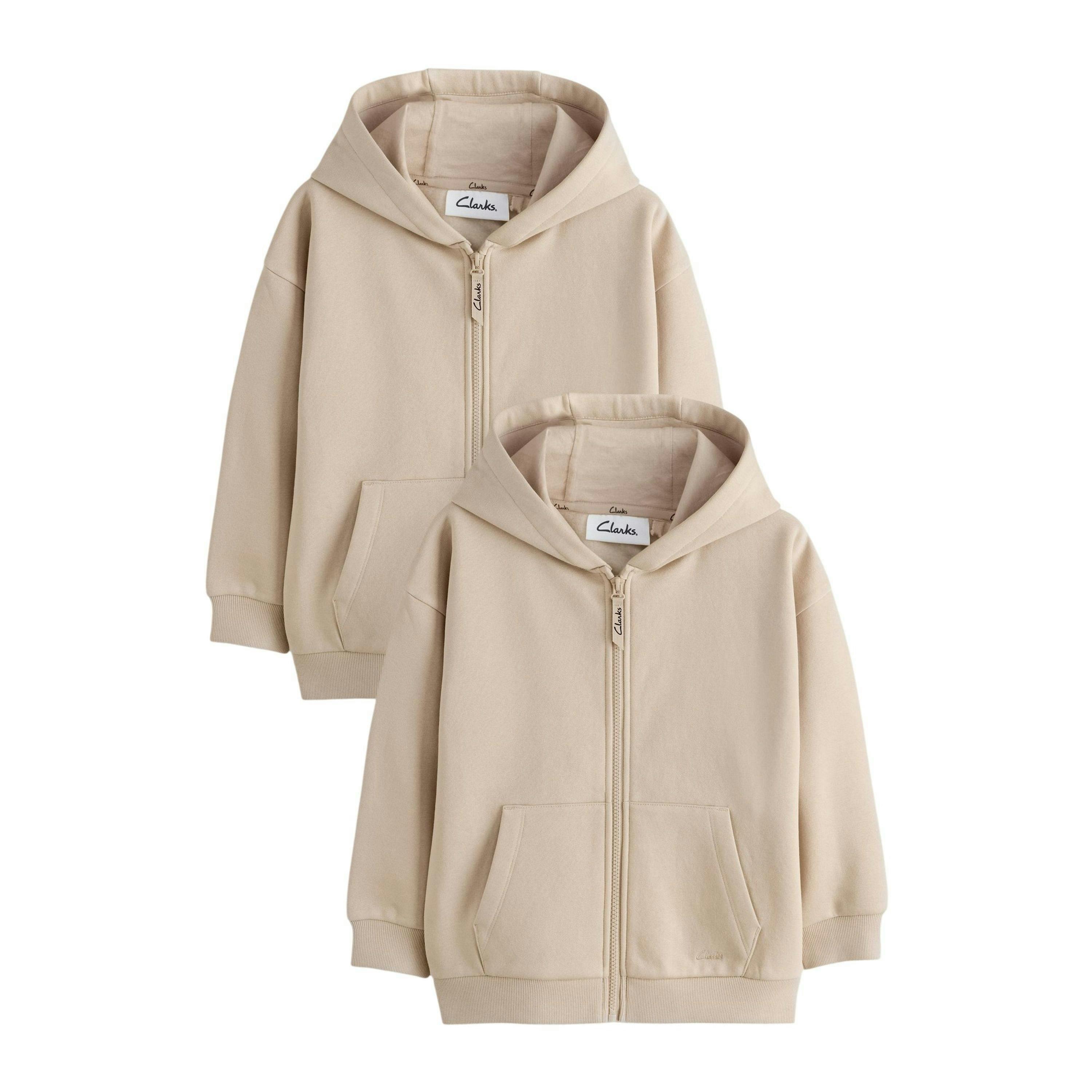 Clarks Boys Plain Full Zip Hoodie , view 1 of 4