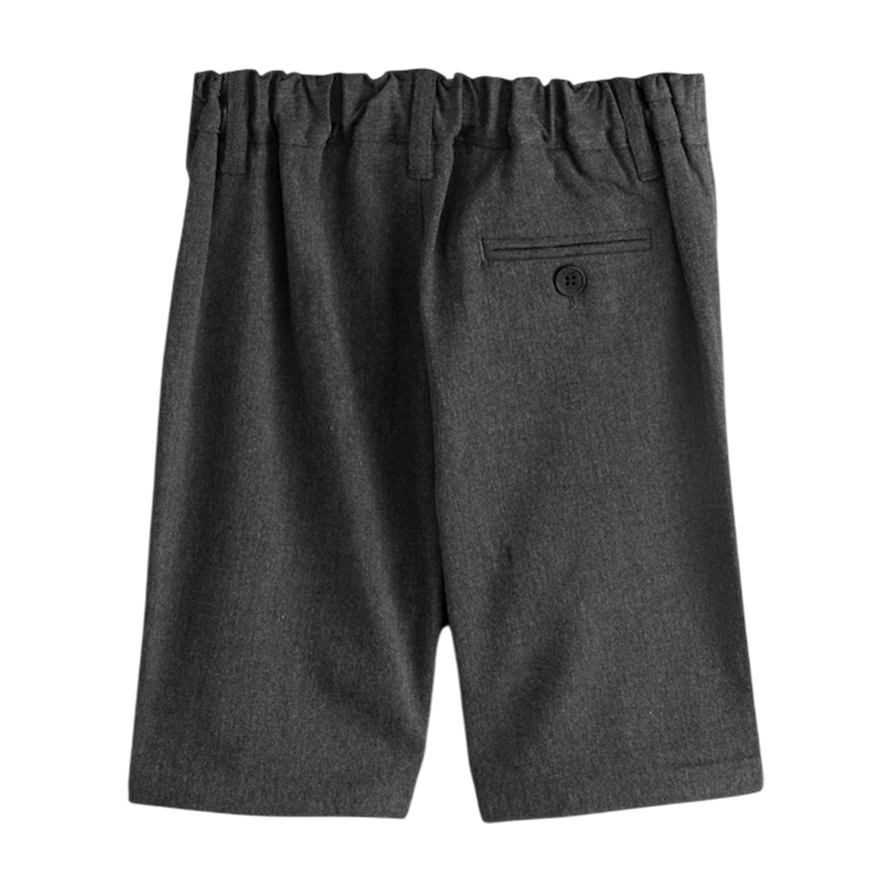 Clarks Boys Pull-On Regular School Shorts (Pack of 3) — Grey