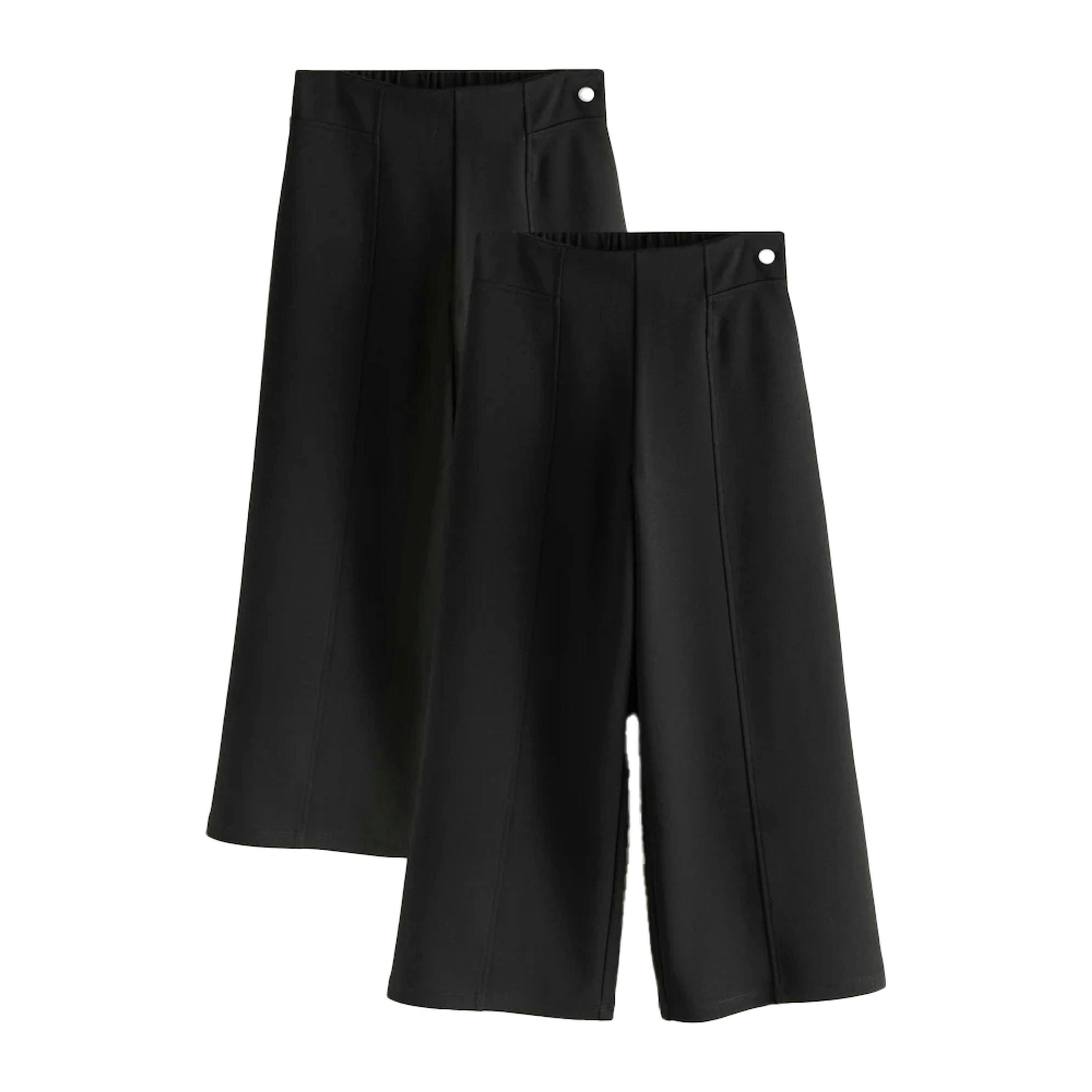Clarks Girls Wide Leg School Trousers (Pack of 2) , view 1 of 3