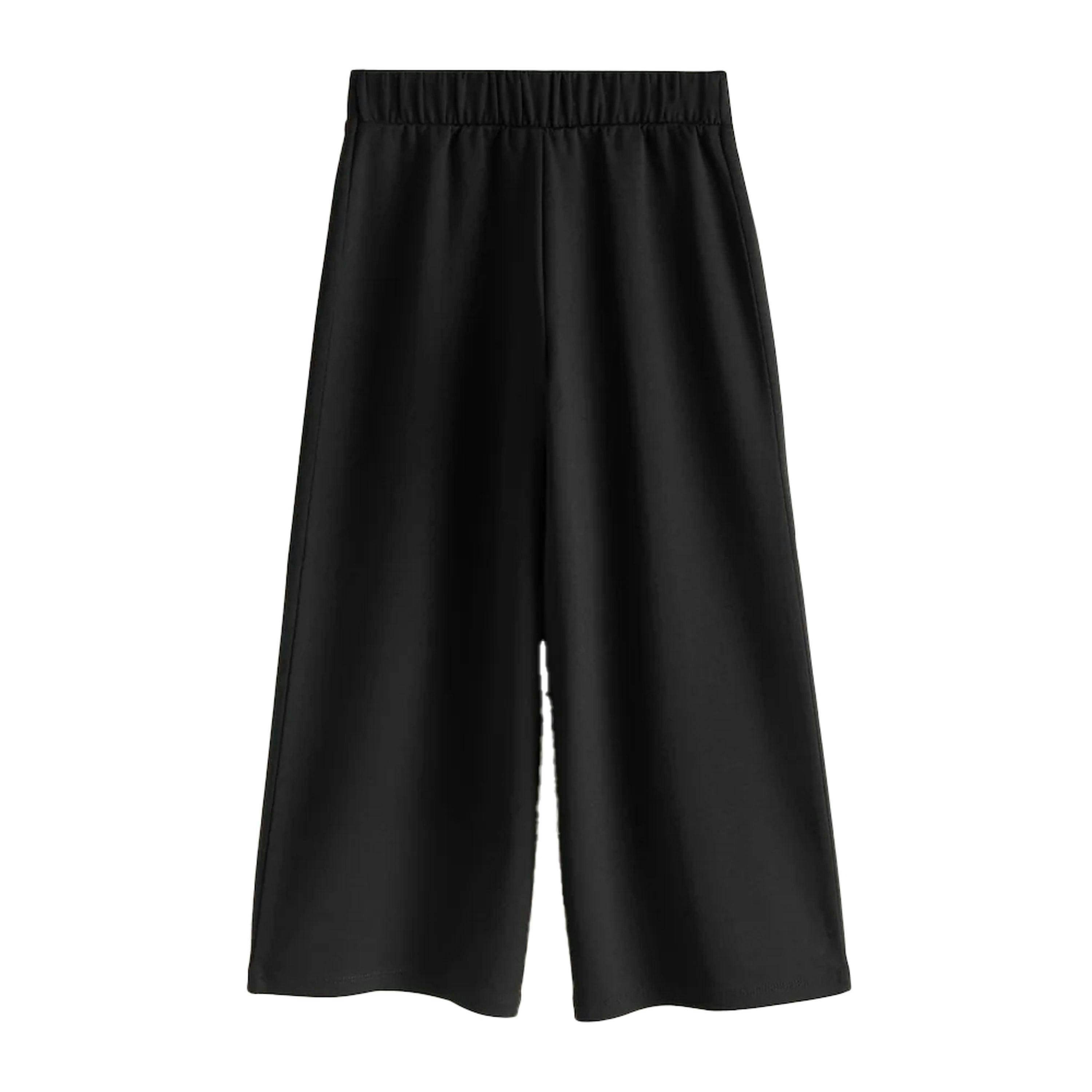 Clarks Girls Wide Leg School Trousers (Pack of 2) — Black