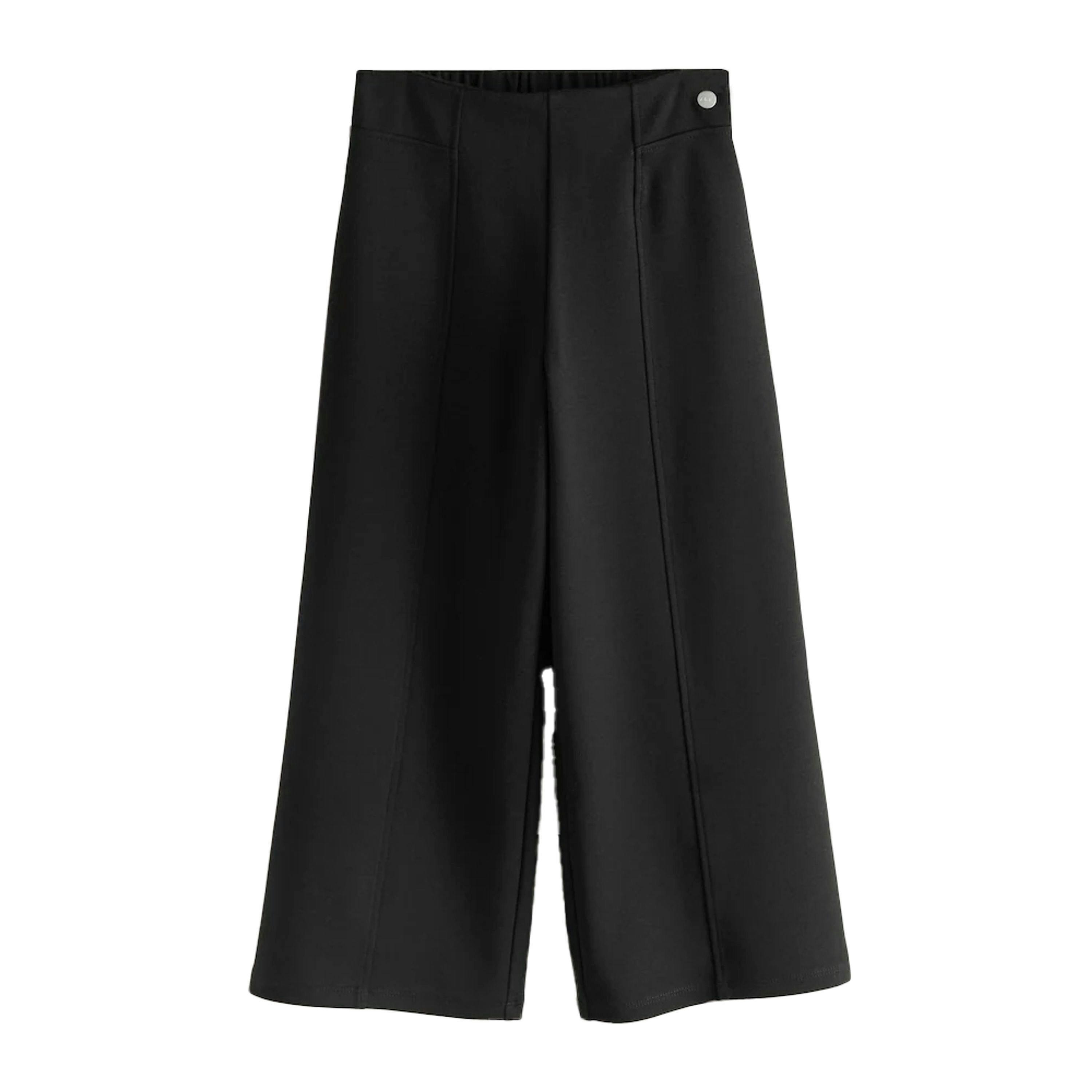 Clarks Girls Wide Leg School Trousers (Pack of 2) — Black
