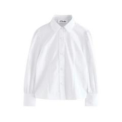 Clarks Girls Fitted Long-Sleeved School Shirt (Pack of 3) — White 2