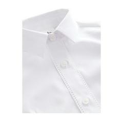 Clarks Girls Fitted Long-Sleeved School Shirt (Pack of 3) — White 4