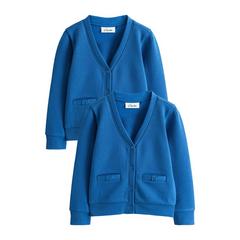 Clarks Girls Bow School Cardigan (Pack of 2) —  1