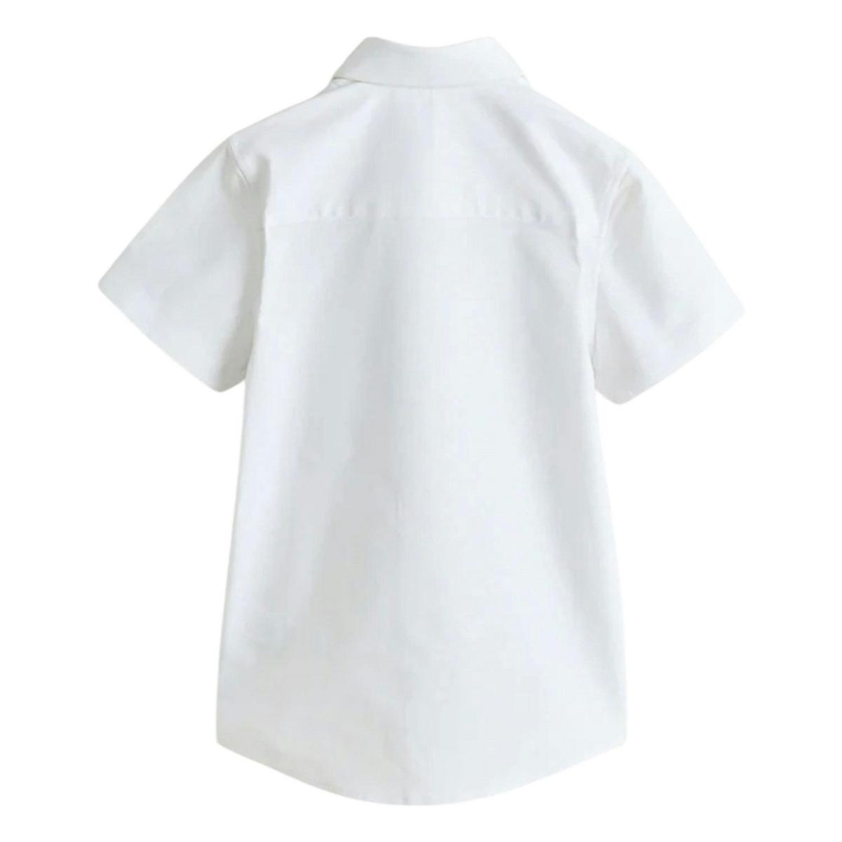 Clarks Boys Oxford Short-Sleeved Shirt — White