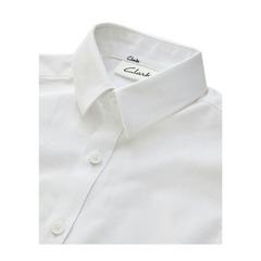 Clarks Boys Oxford Short-Sleeved Shirt — White 3