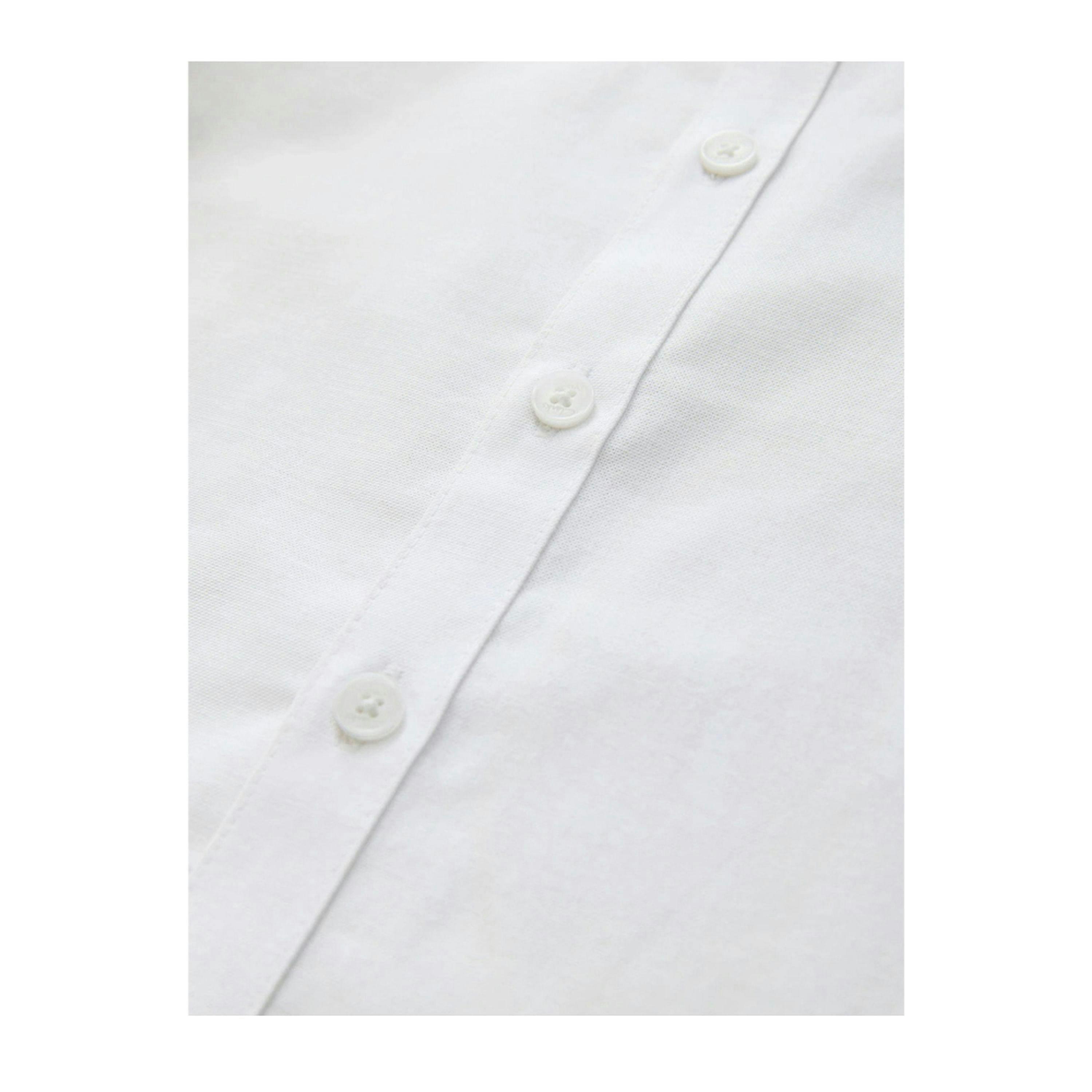 Clarks Boys Oxford Short-Sleeved Shirt — White