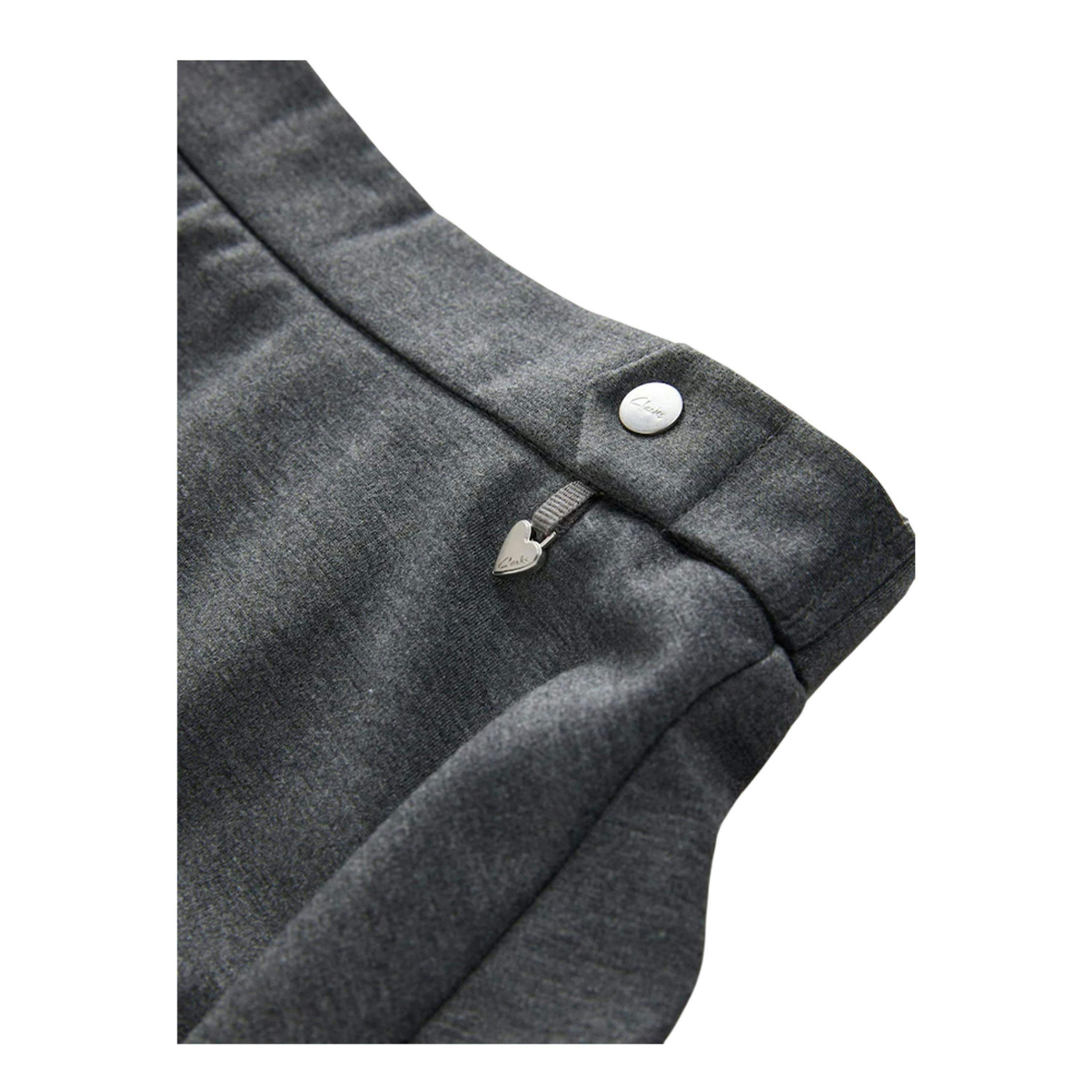 Clarks Girls Ponte Skater School Skirt (Pack of 2) — Grey