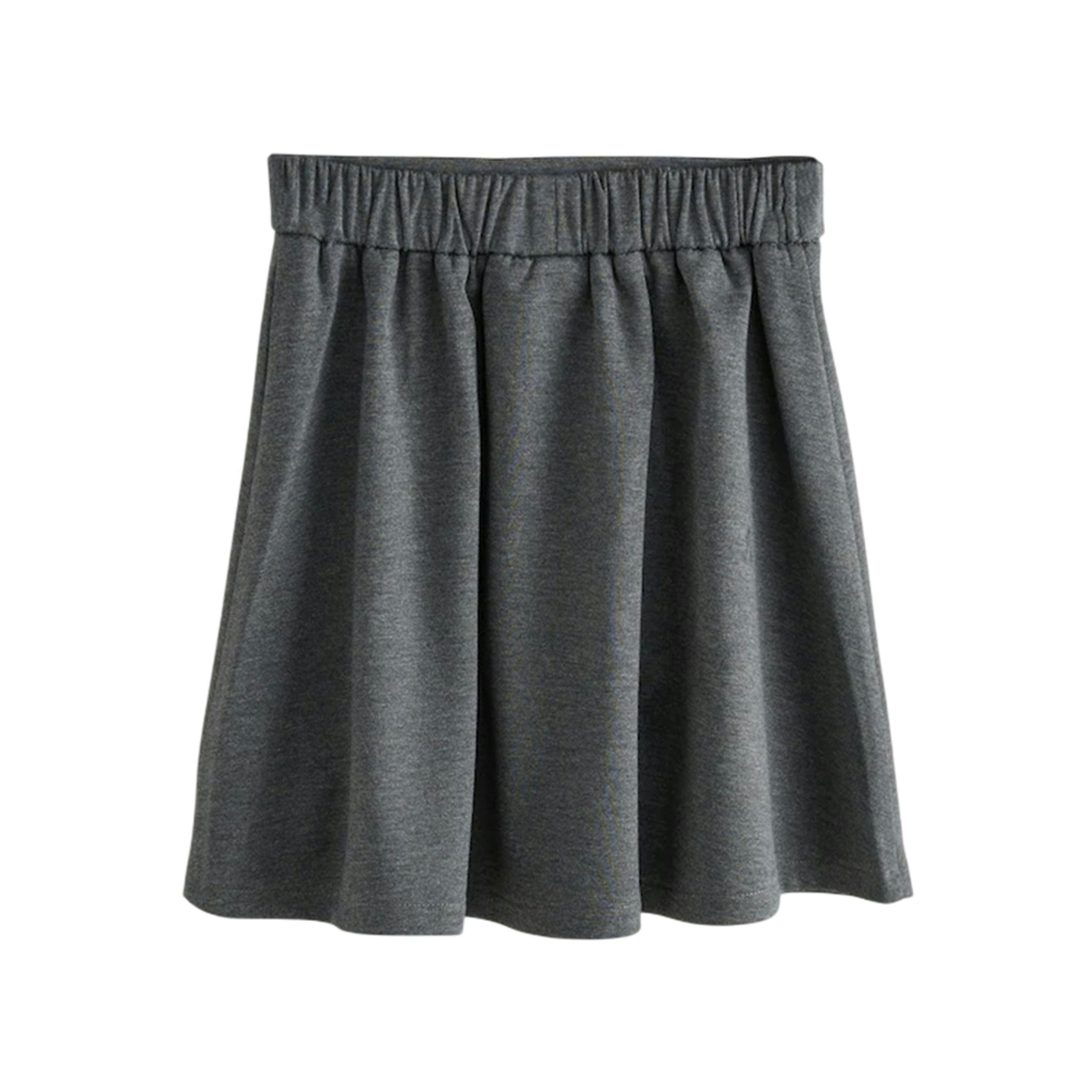 Clarks Girls Ponte Skater School Skirt (Pack of 2) — Grey