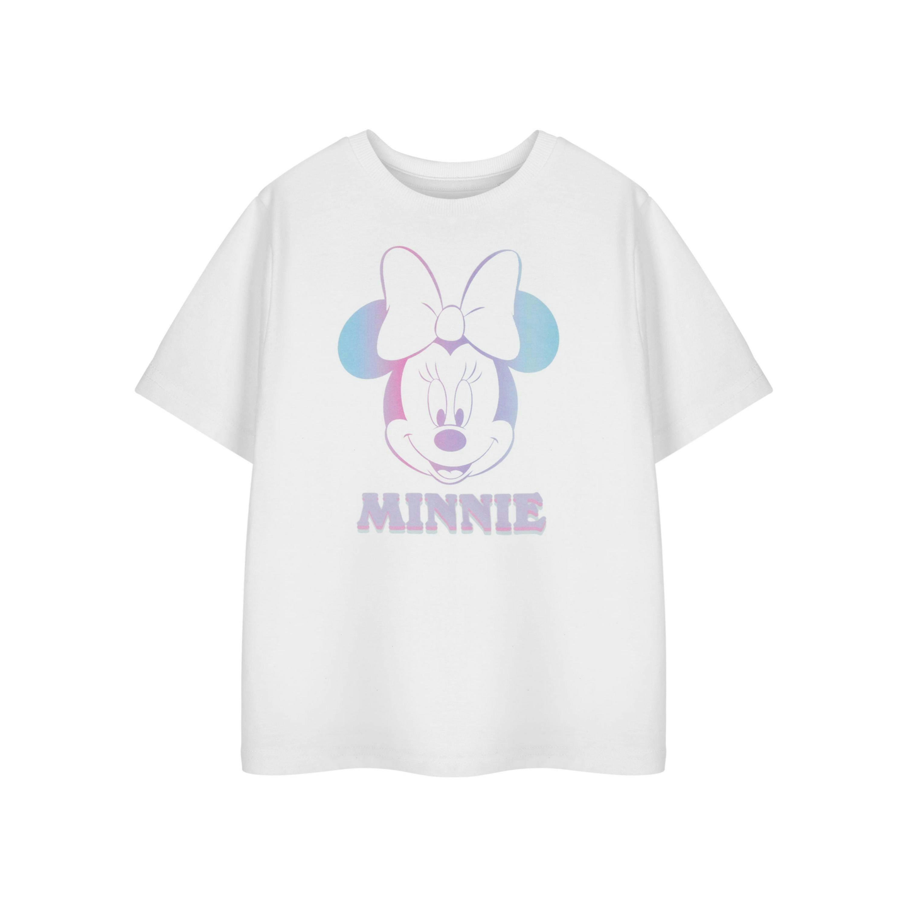 Disney Girls White Minnie Gradient Short Sleeved T-Shirt by Vanilla Underground , view 1 of 1