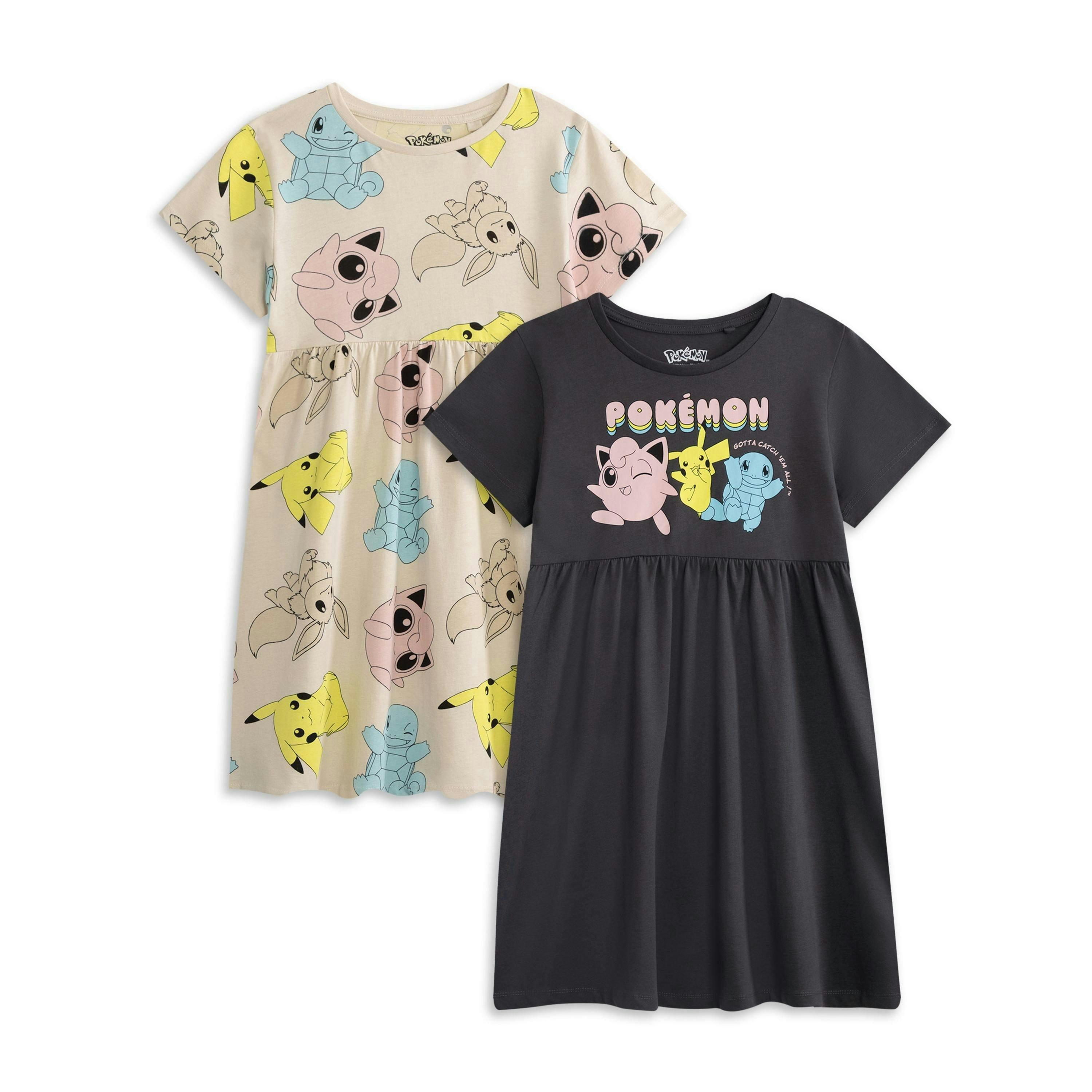 Pokemon Girls Multicoloured Multi Character 2 Pack Dress by Vanilla Underground , view 1 of 1