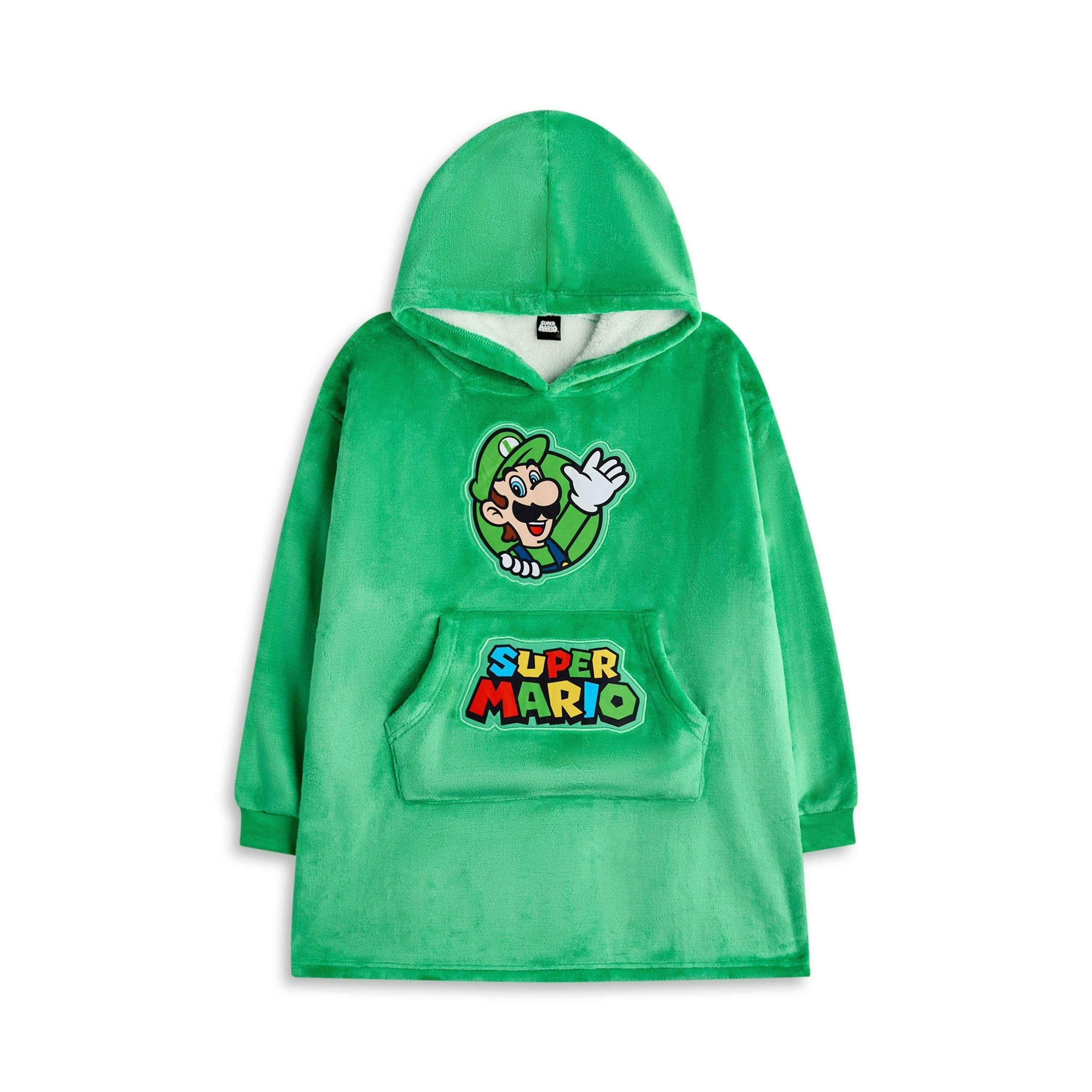 Nintendo Boys Green Luigi Blanket Hoodie by Vanilla Underground , view 1 of 1