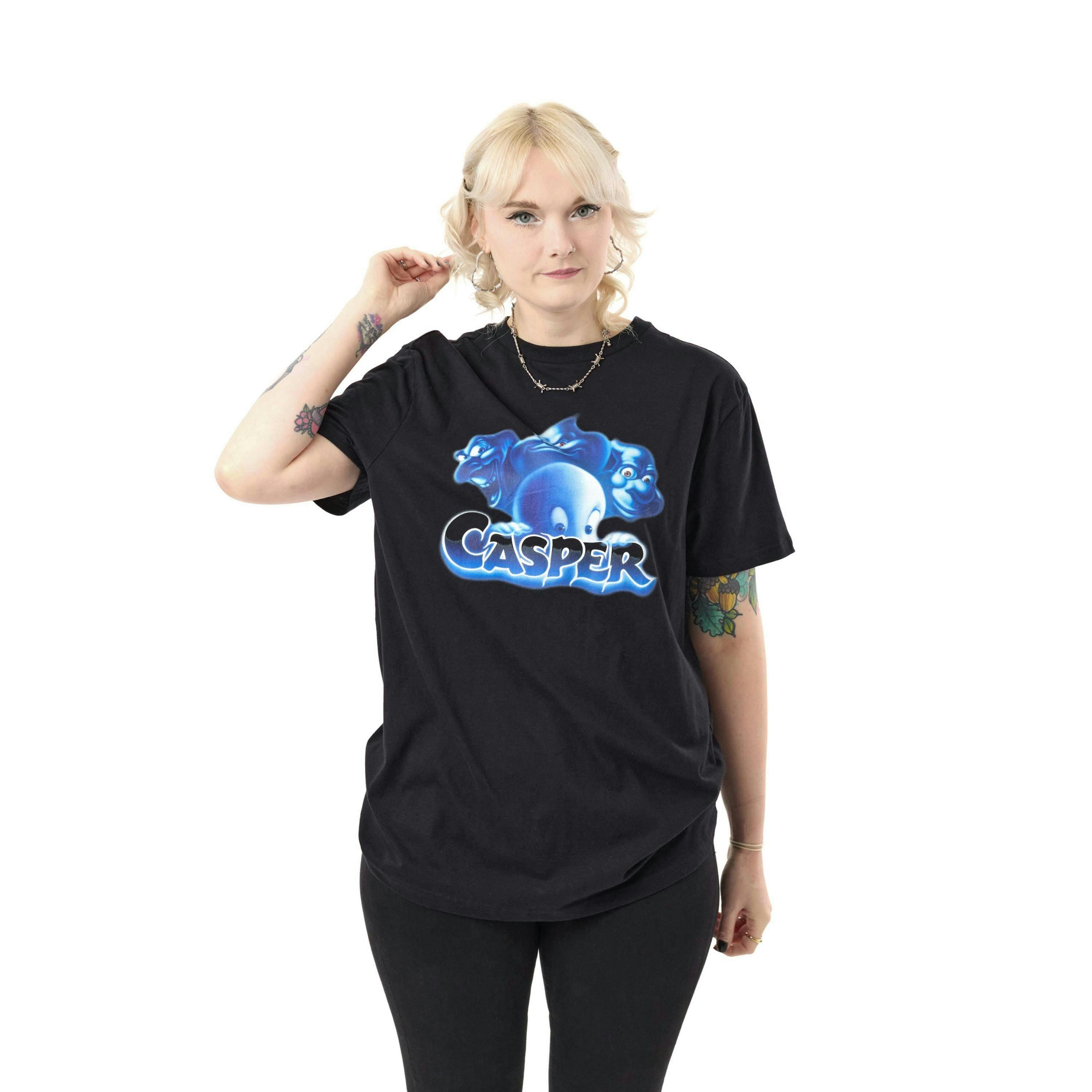 Casper Unisex Black Casper & Friends Short Sleeved T-Shirt by Vanilla Underground , view 1 of 1