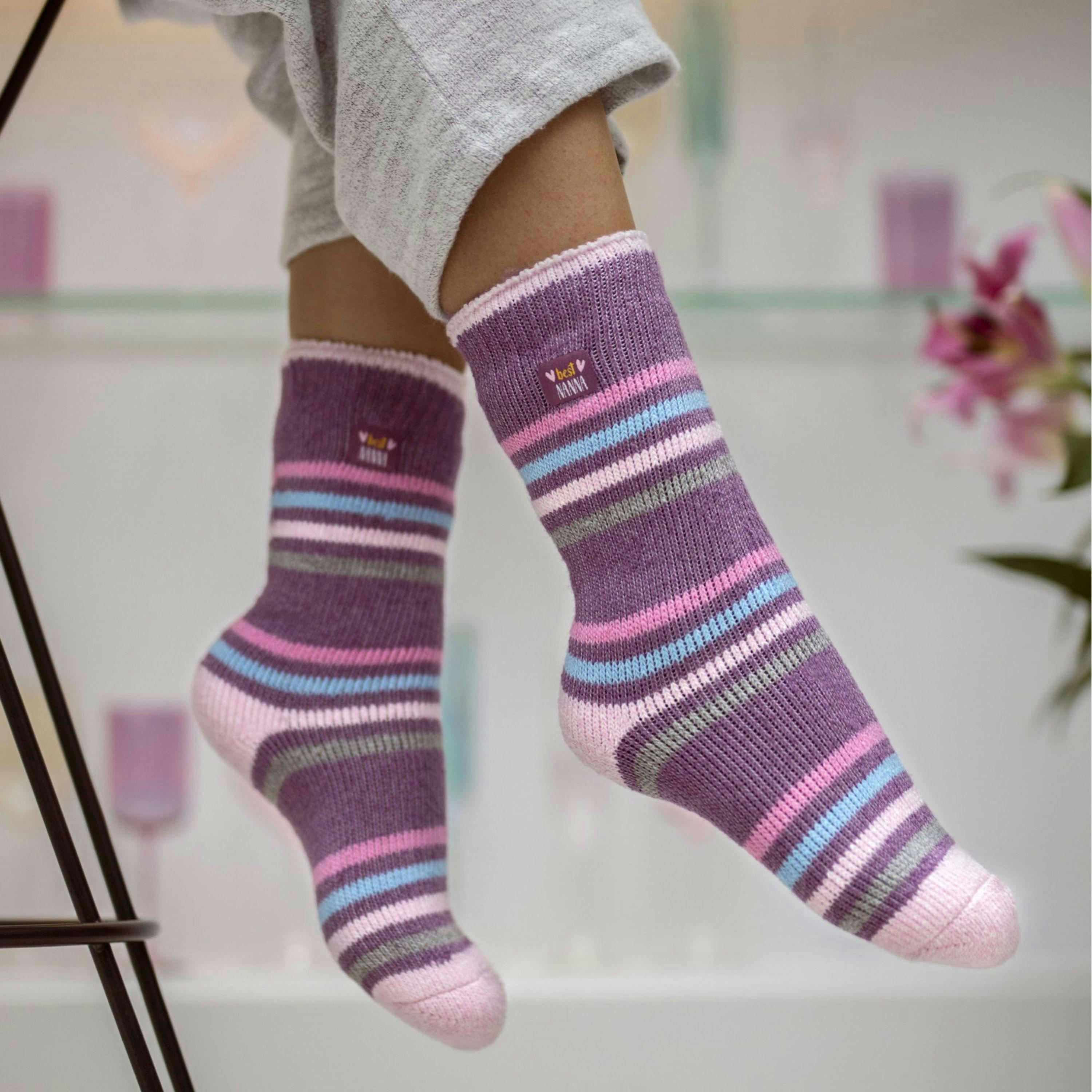 Ladies Warm Fleece Lined Fluffy Thermal Socks for Mum & Grandma , view 3 of 5
