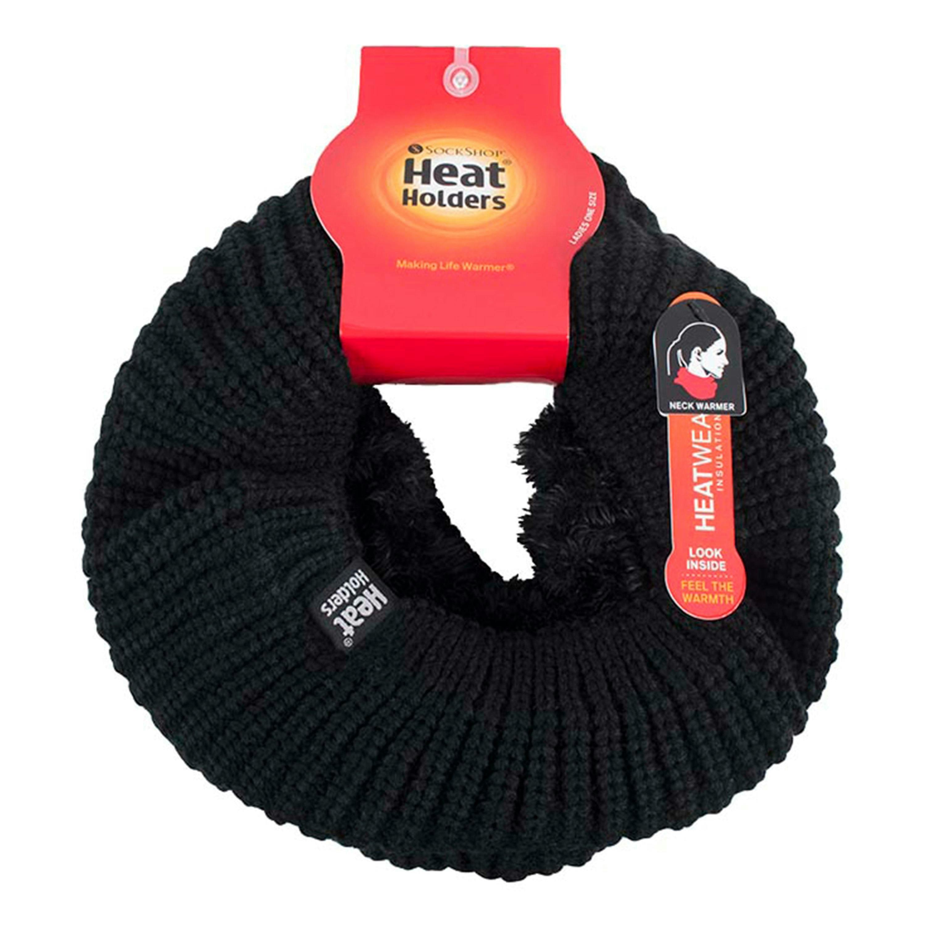 Ladies Winter Warm Fleece Lined Chunky Knit Thermal Neck Warmer , view 2 of 5