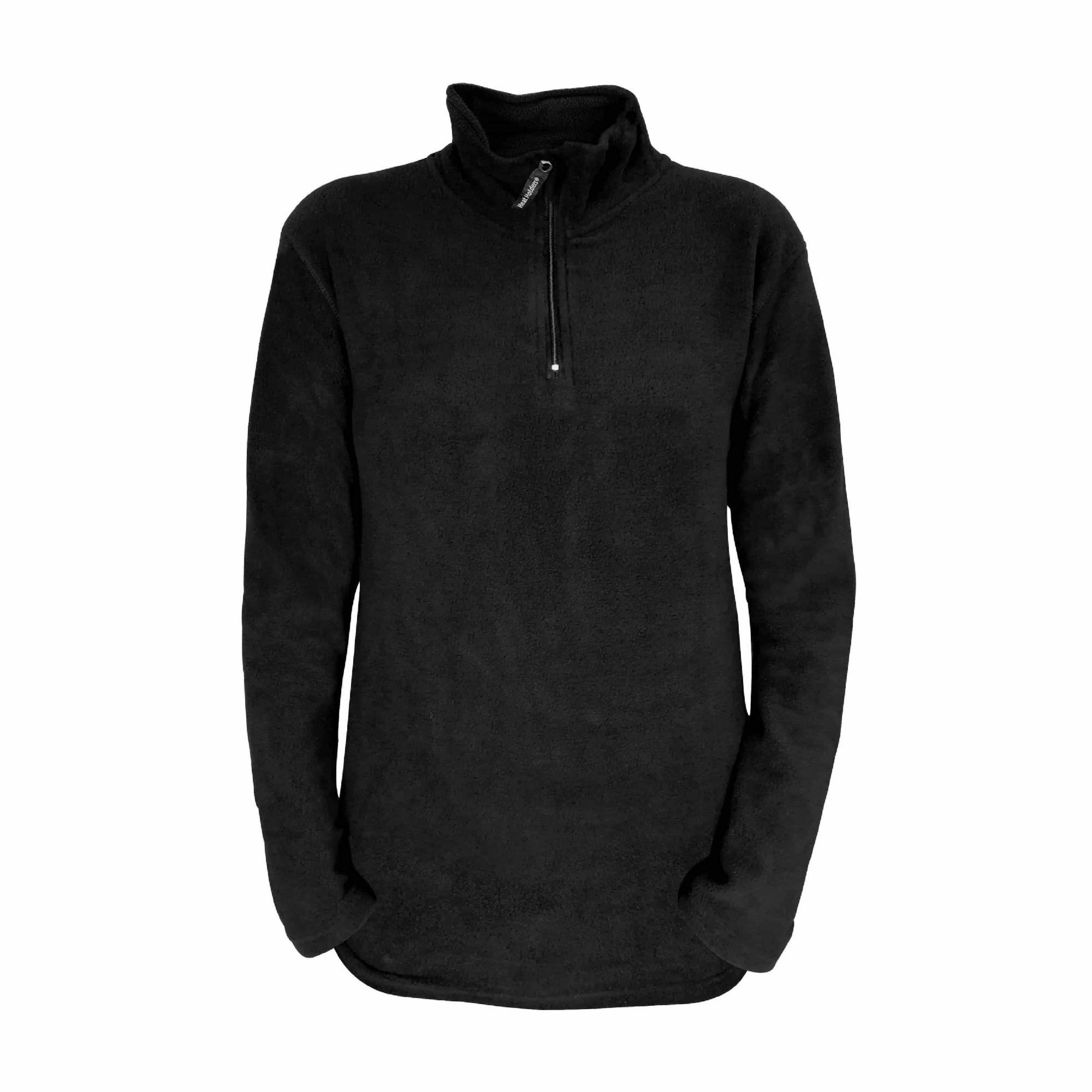 Ladies Microfleece 1/4 Zip Thermal Underwear Long Sleeve Top , view 1 of 2