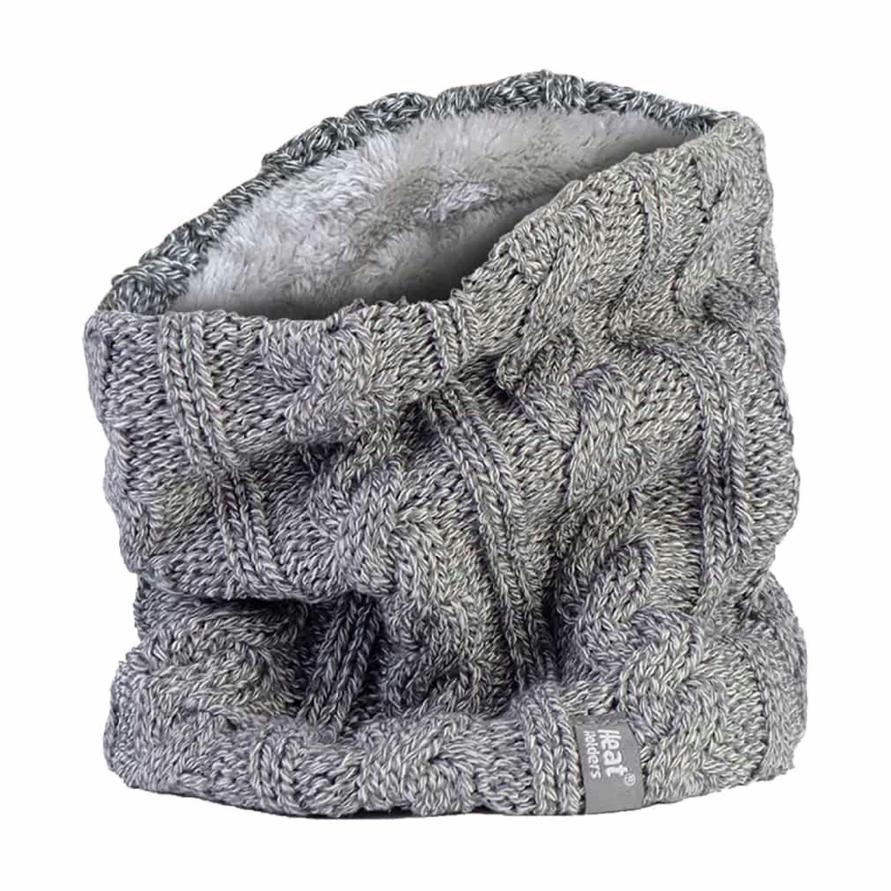 Ladies Cable Knit Winter Fleece Lined Thermal Neck Warmer , view 1 of 5