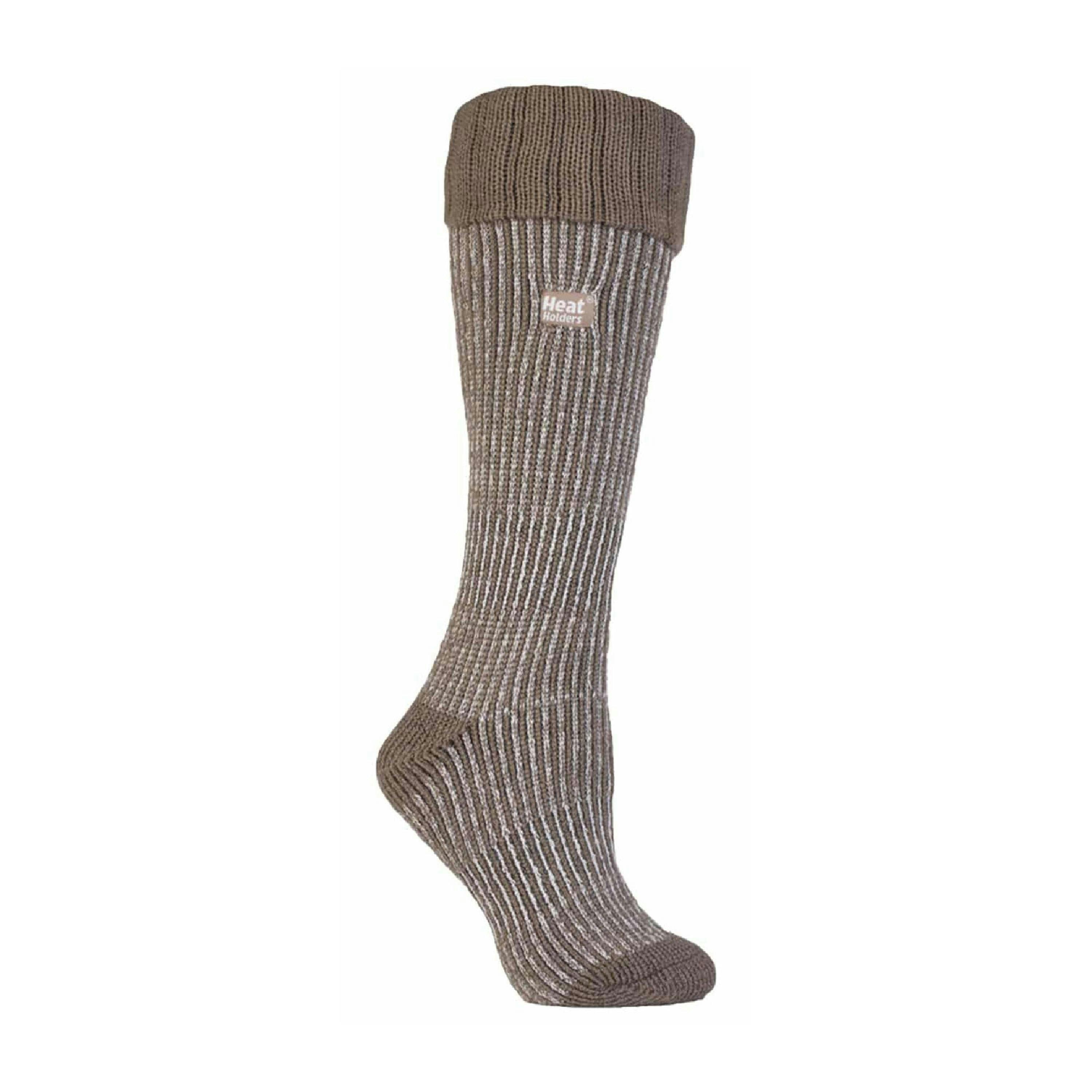 Ladies Thick Winter Warm Knee High Ribbed Thermal Boot Socks , view 1 of 5