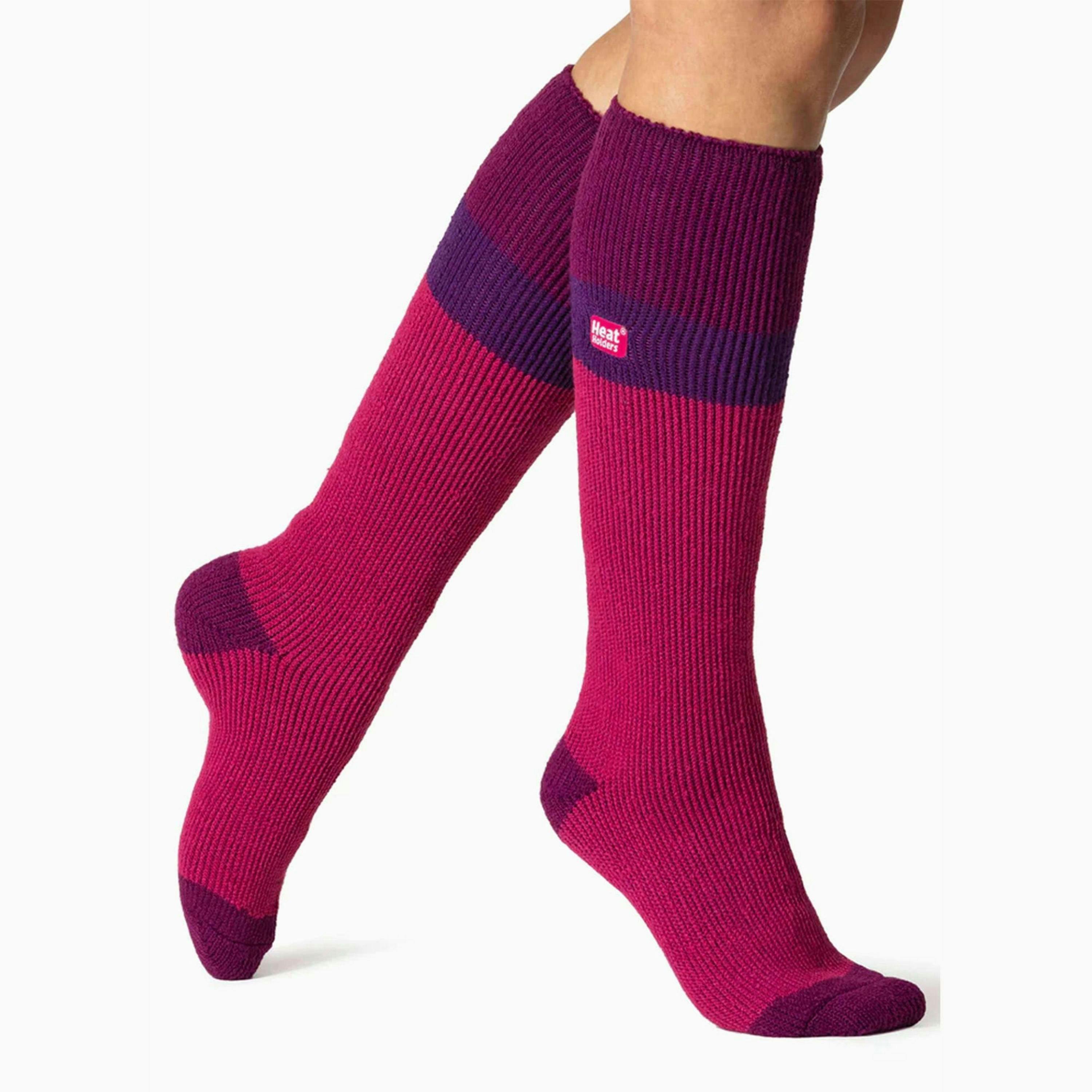Ladies Extra Long 2.3 TOG Winter Knee High Thermal Ski Socks , view 5 of 5