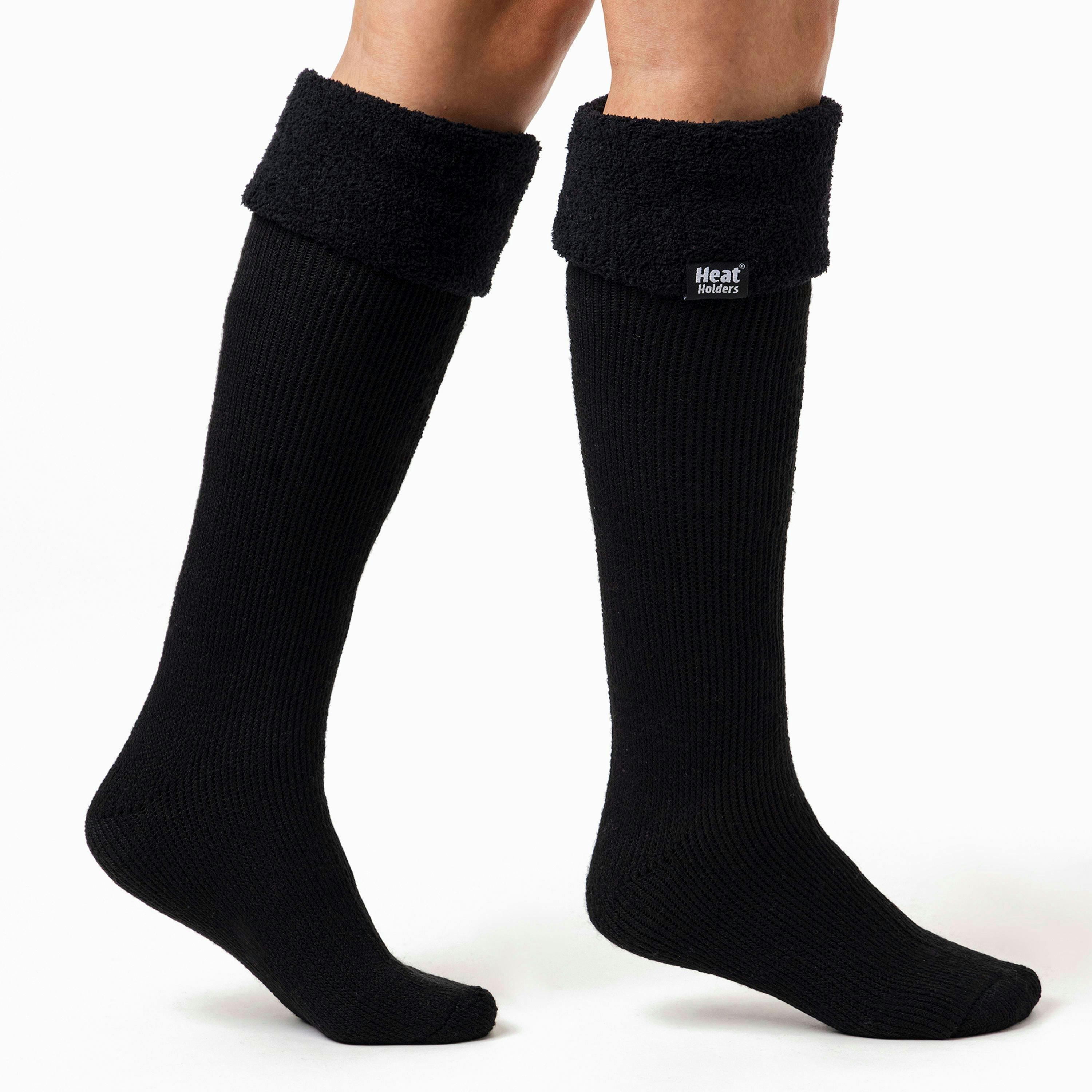 Ladies Thick Extra Long Knee High Thermal Wellington Boot Socks , view 4 of 4
