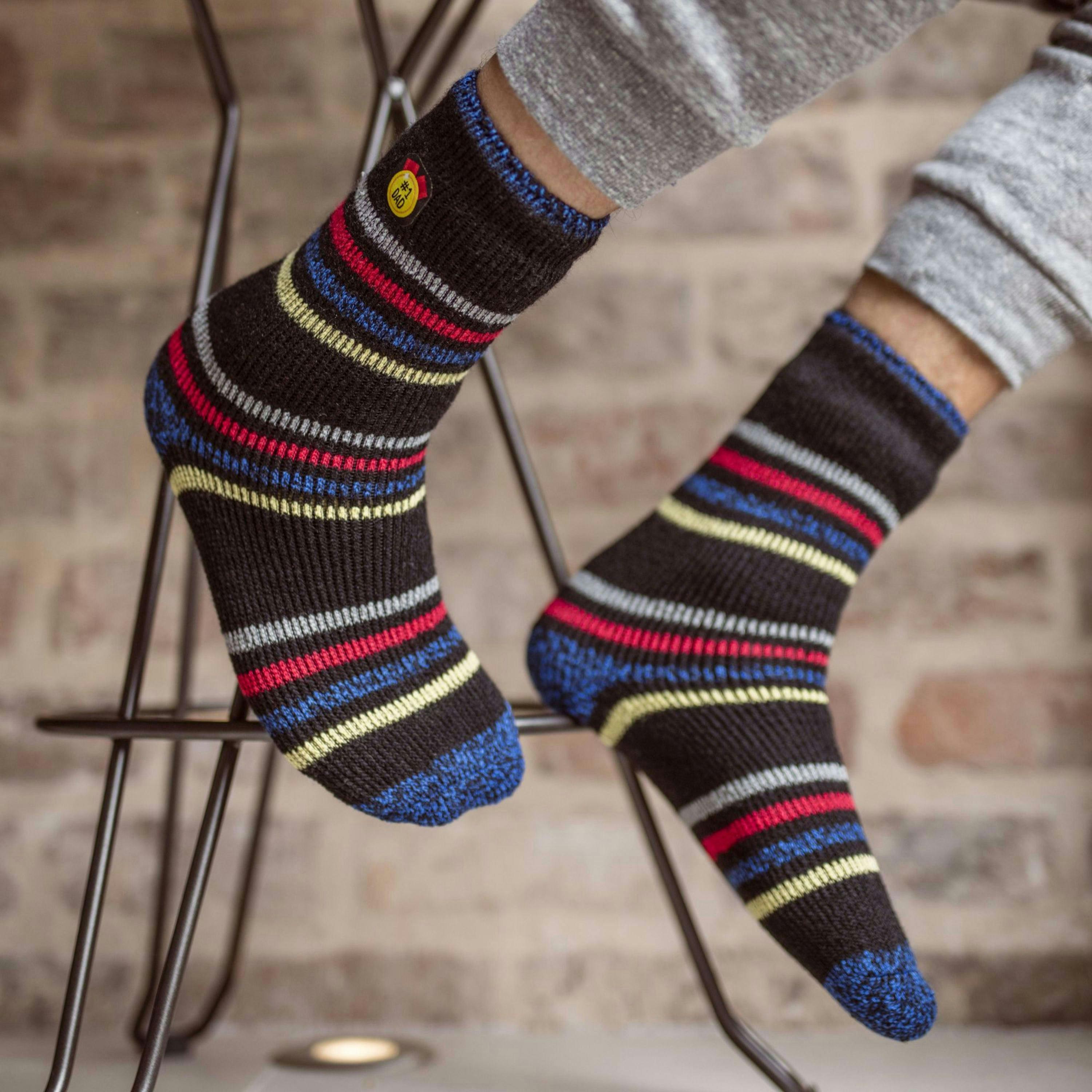 Mens Extra Warm Winter Thermal Socks for Dad & Grandad , view 3 of 5