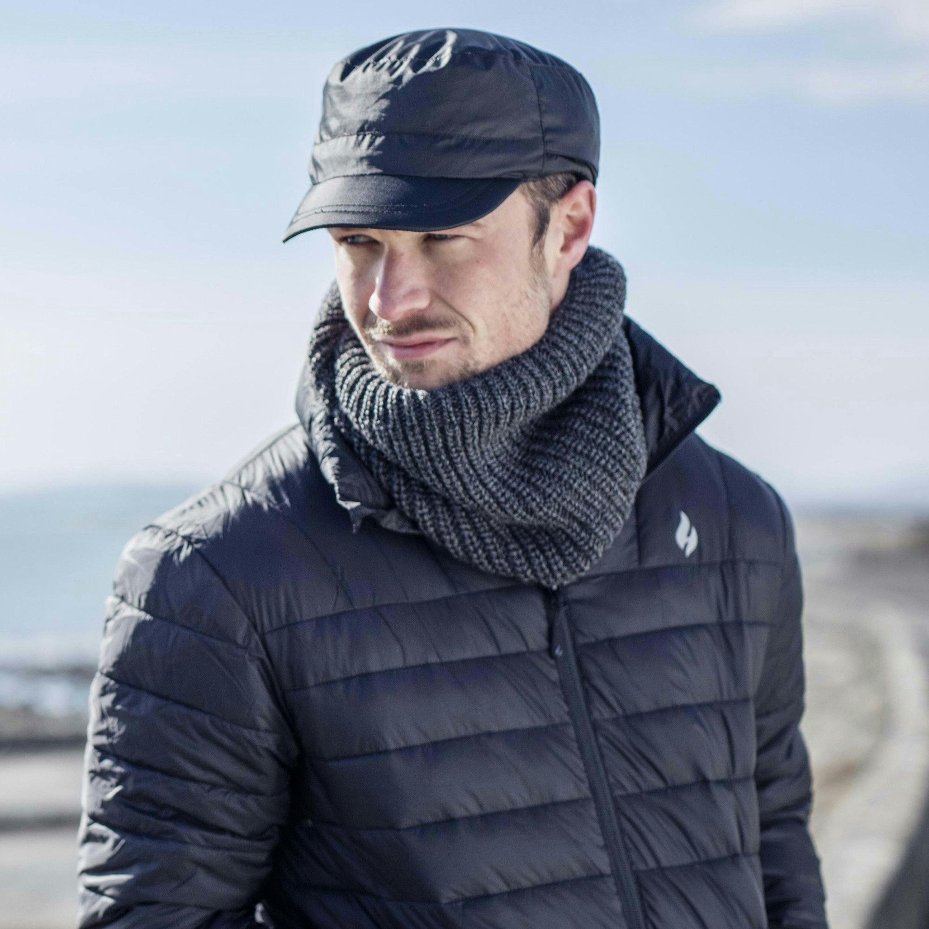 Mens Waterproof Fleece Lined Thermal Outdoor Hunting Cap , view 3 of 5