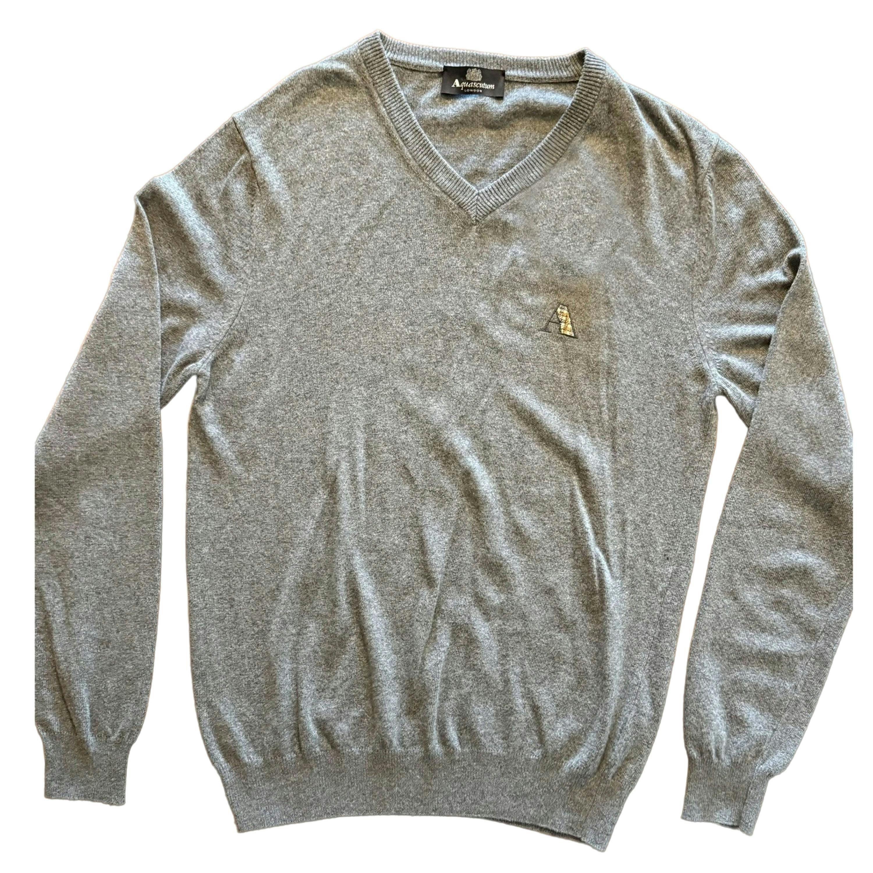Aquascutum Mens Tartan Logo Jumper , view 3 of 4