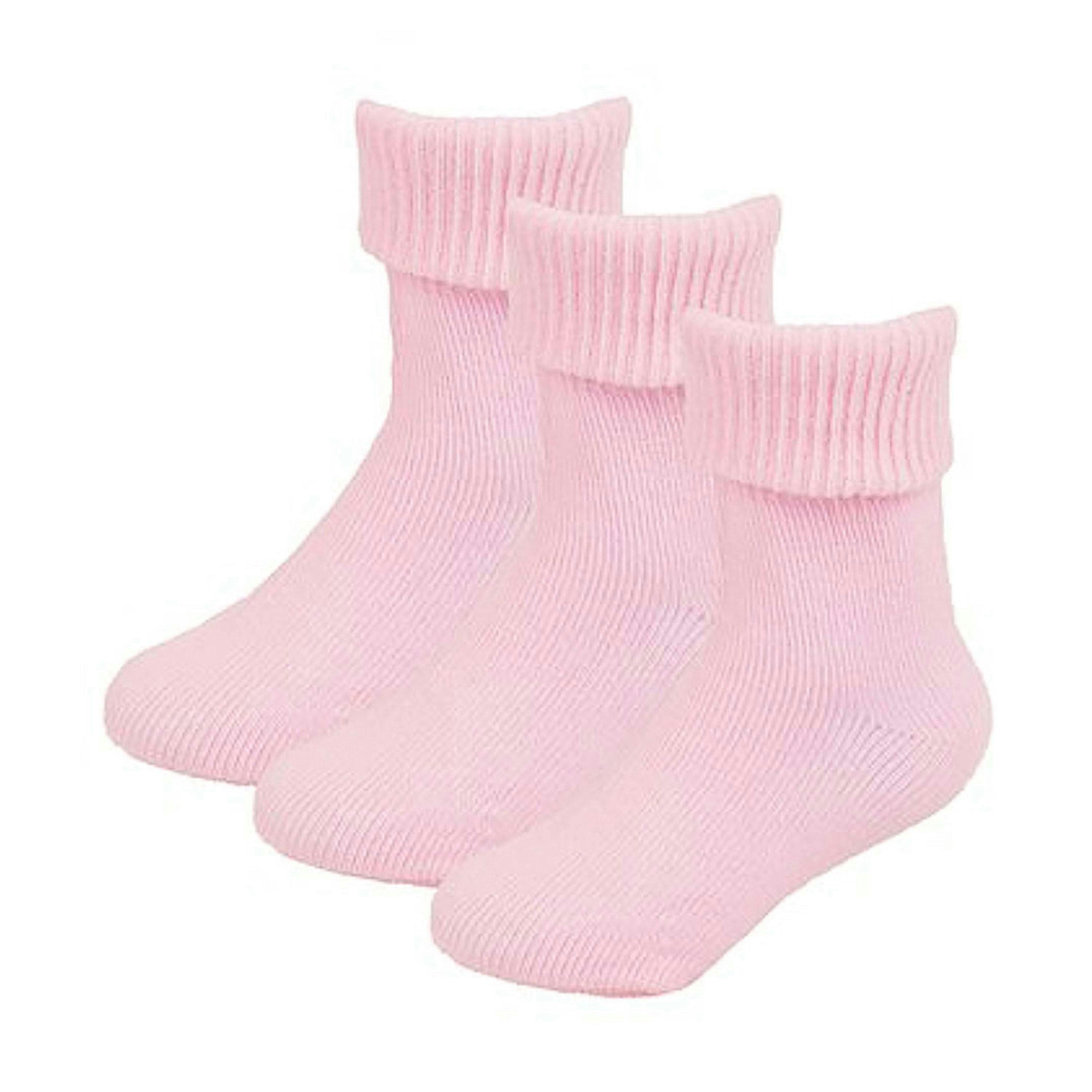 12 Pack Baby Girl & Boy Soft Cotton Turn Over Top Socks , view 3 of 3