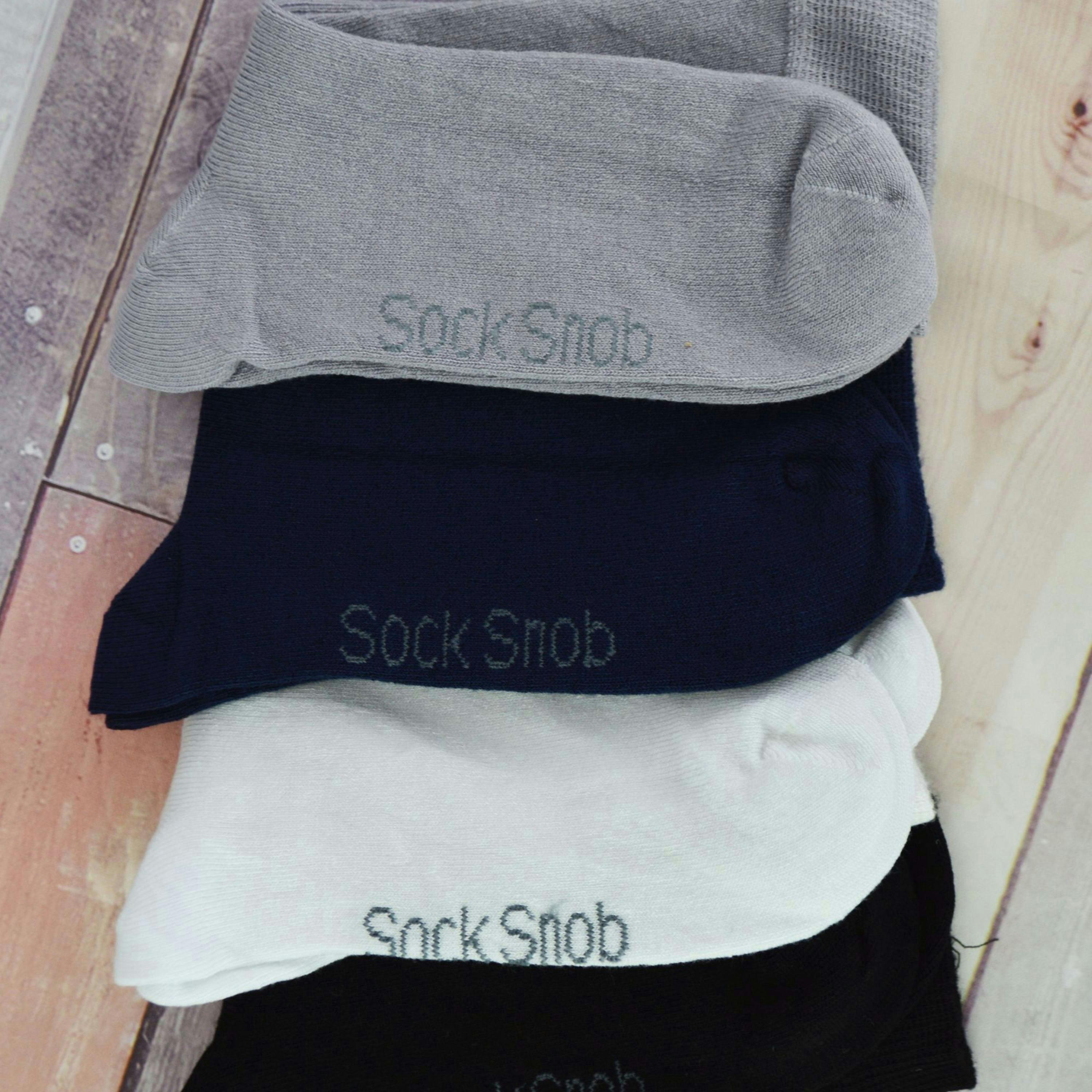 12 Pair Kids Breathable Bamboo Plain Socks for School , view 4 of 5