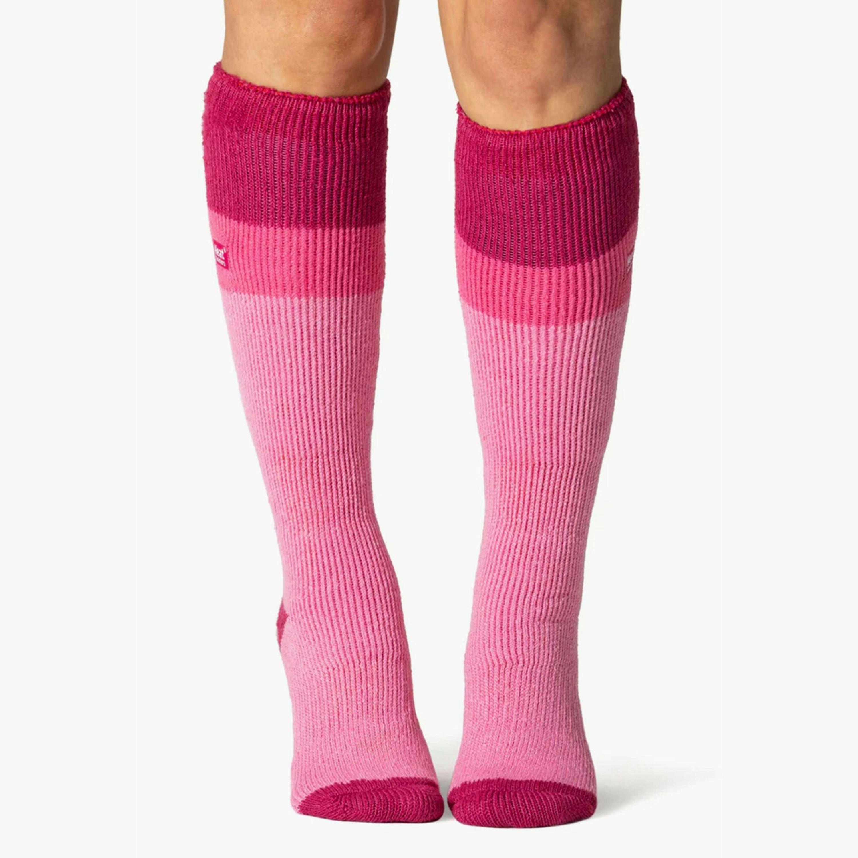 3 Pack Ladies Winter 2.3 TOG Thermal Long Knee High Ski Socks , view 3 of 5