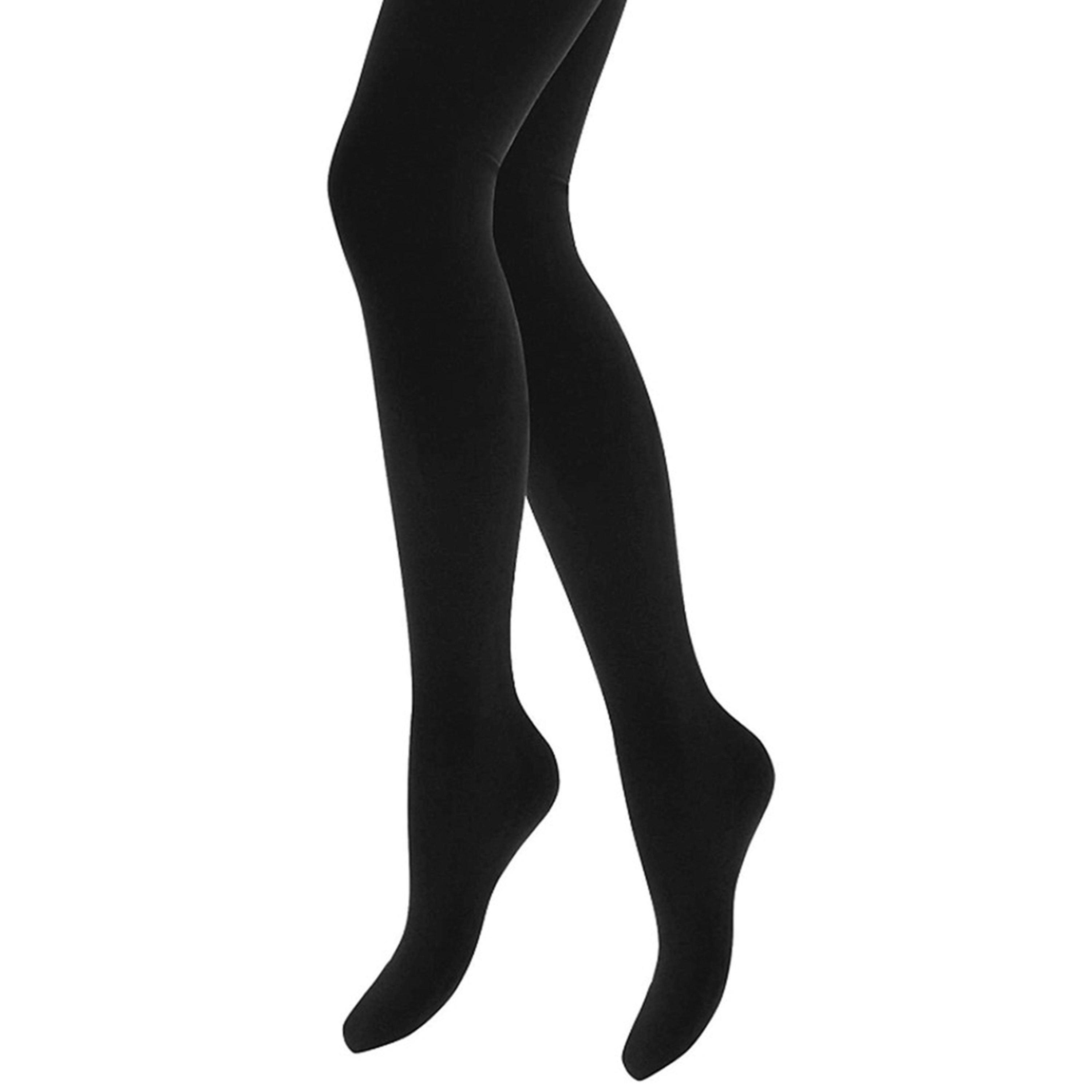 3 Pair Multipack Girls Fleece Lined Opaque Thermal Tights for Winter , view 4 of 4