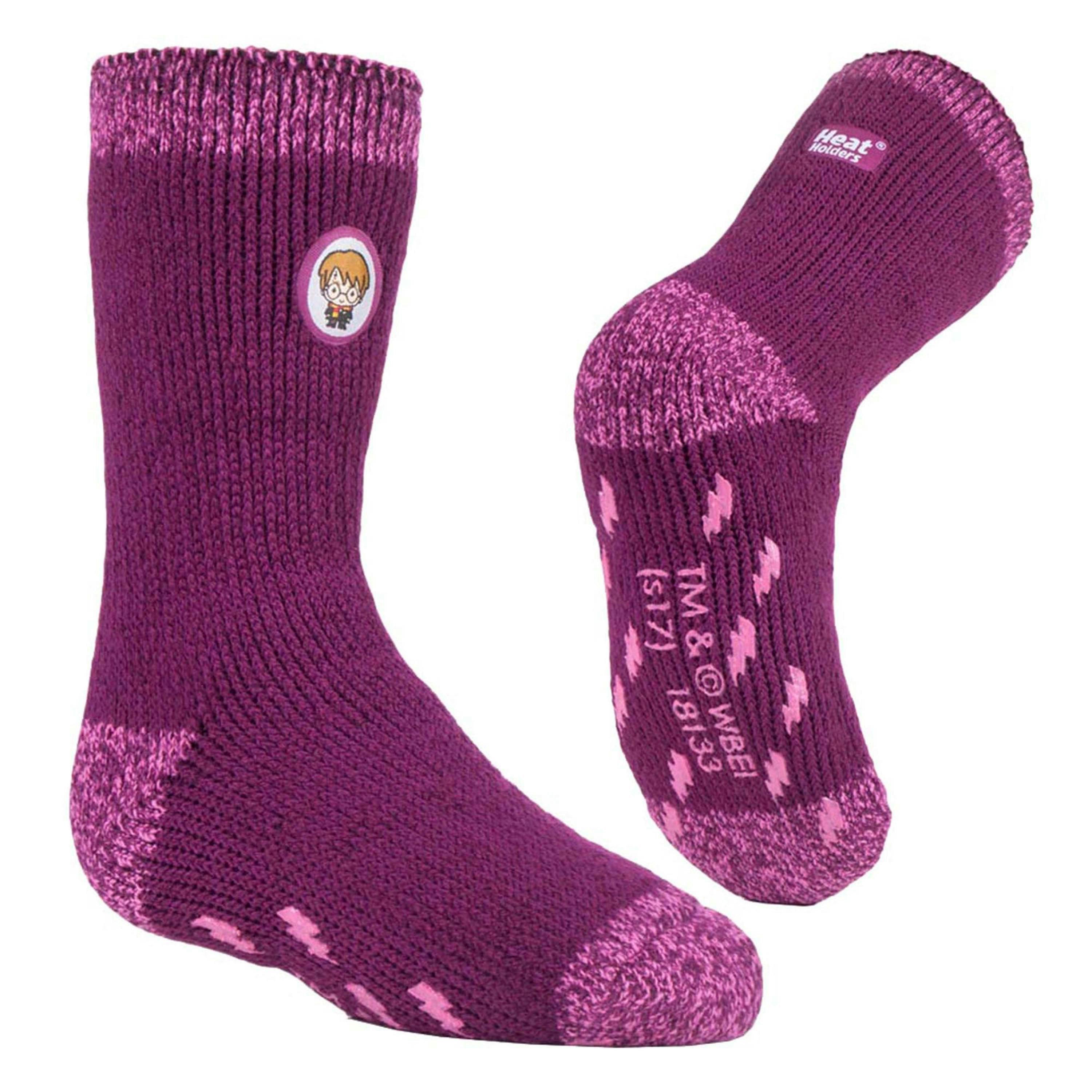 2 Pack Kids Harry Potter Socks with Grips, Thermal Non Slip Slipper Socks , view 5 of 5