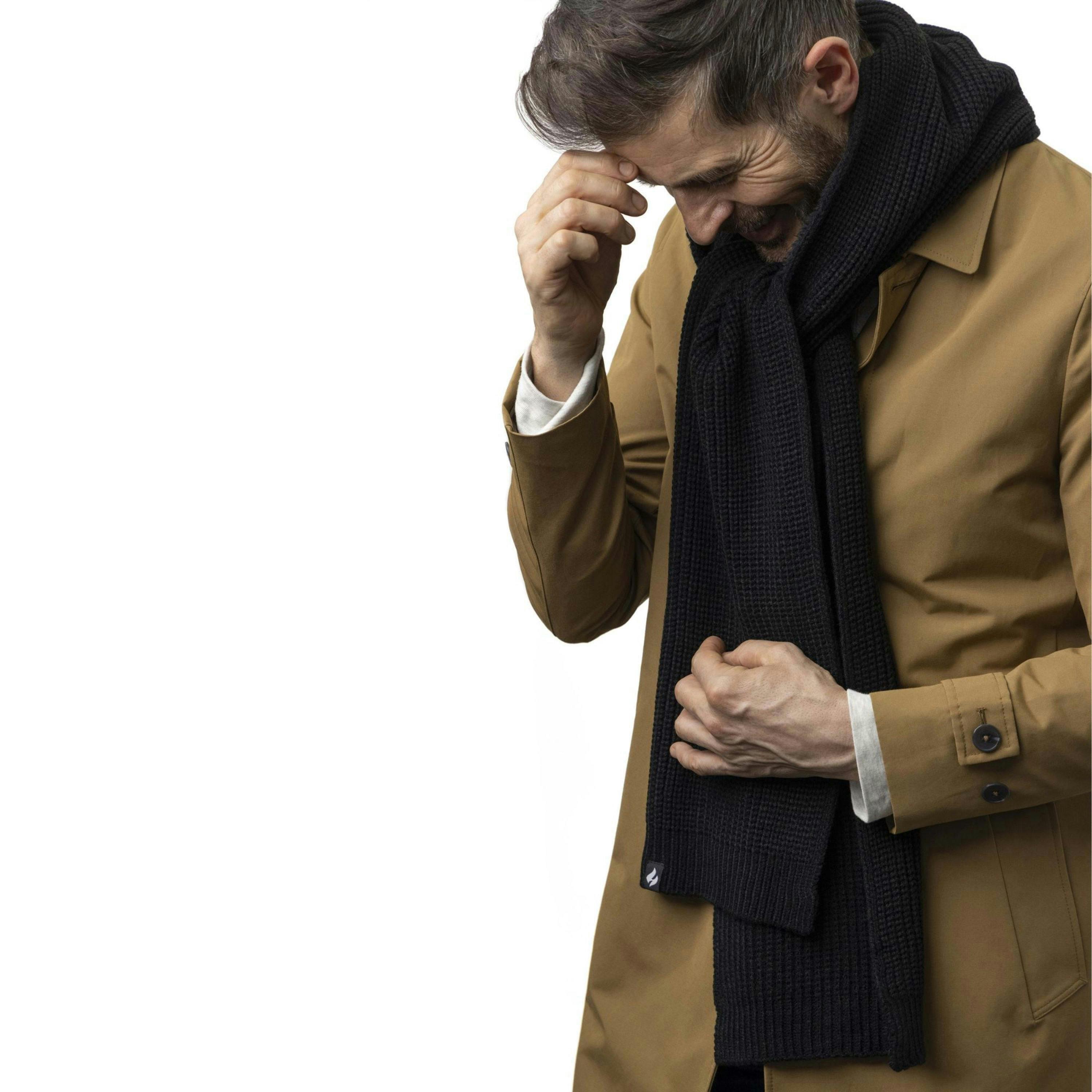 Mens Windproof Fleece Thermal Winter Scarf for Cold Weather , view 3 of 5