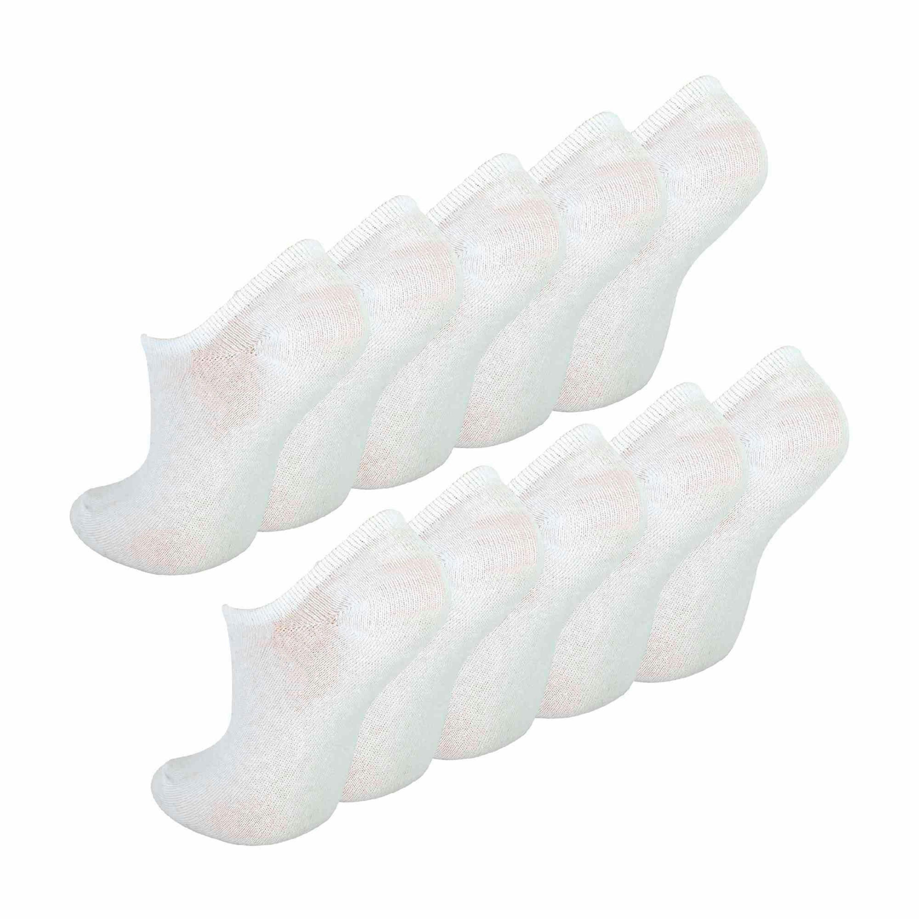 10 Pack Girls & Boys No Show Invisible Cotton Rich Socks , view 1 of 4