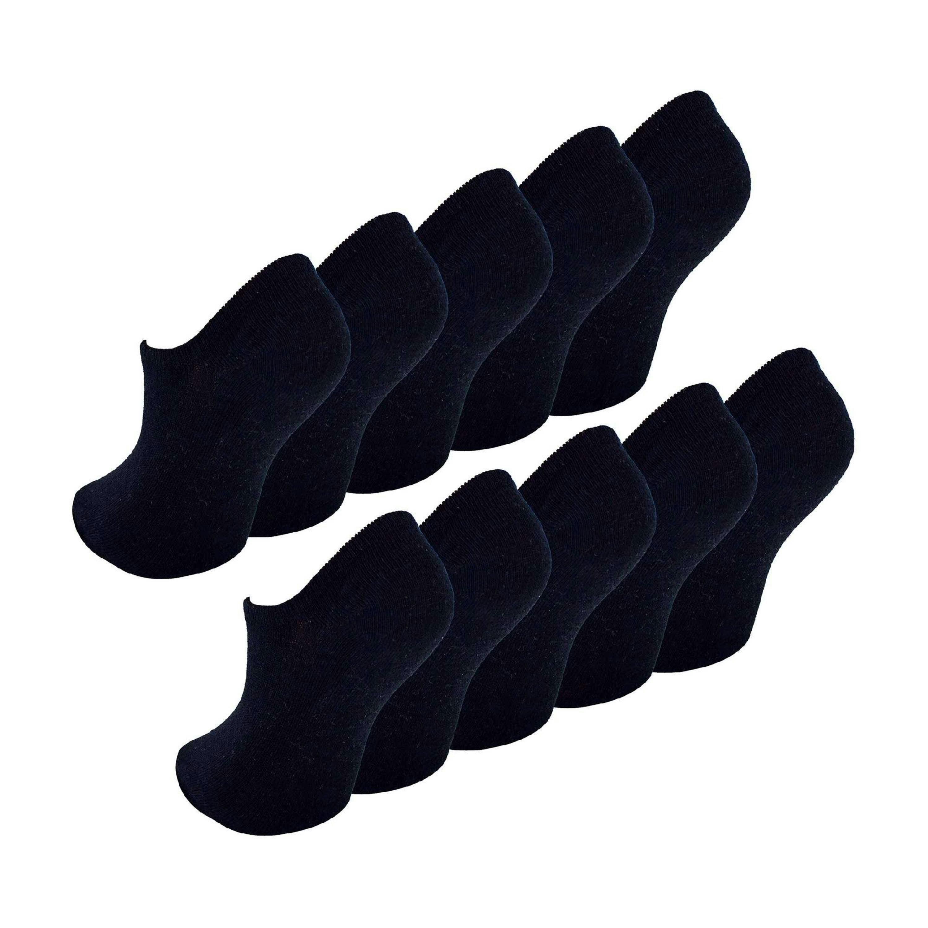 10 Pack Girls & Boys No Show Invisible Cotton Rich Socks , view 1 of 4
