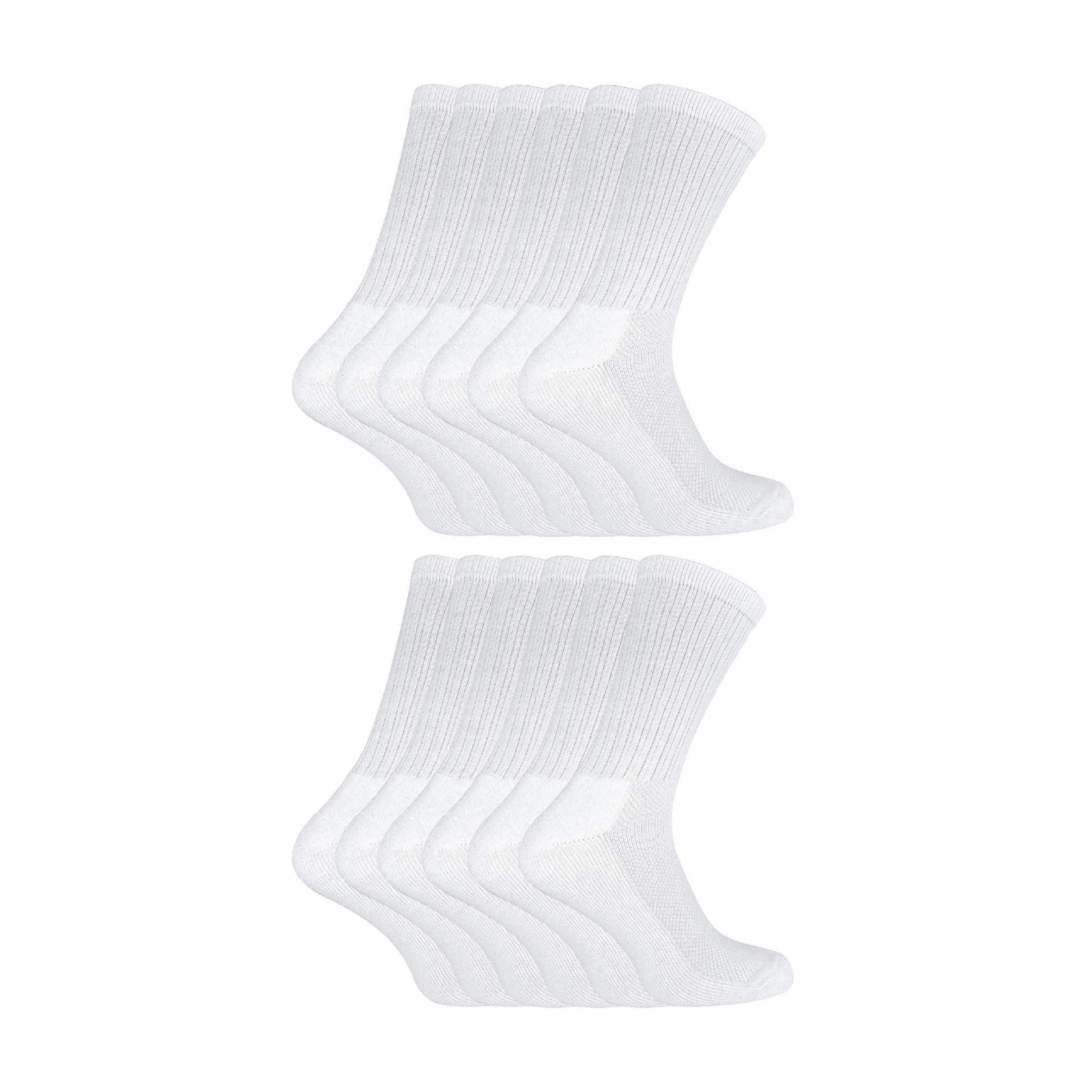 12 Pack Kids Soft Breathable Bamboo Sport Crew Socks , view 1 of 5
