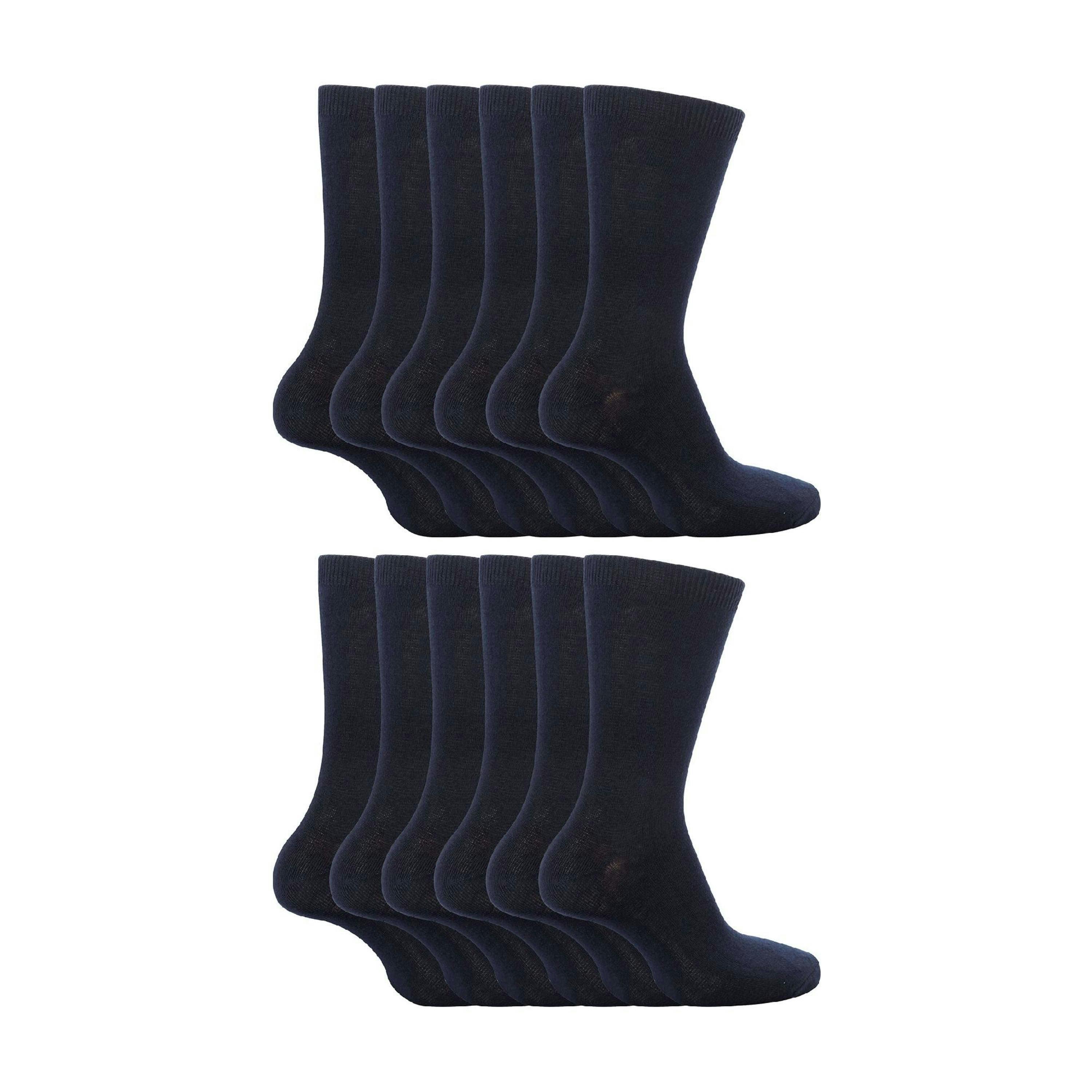 12 Pair Plain Kids School Soft Breathable Cotton Rich Socks , view 1 of 5