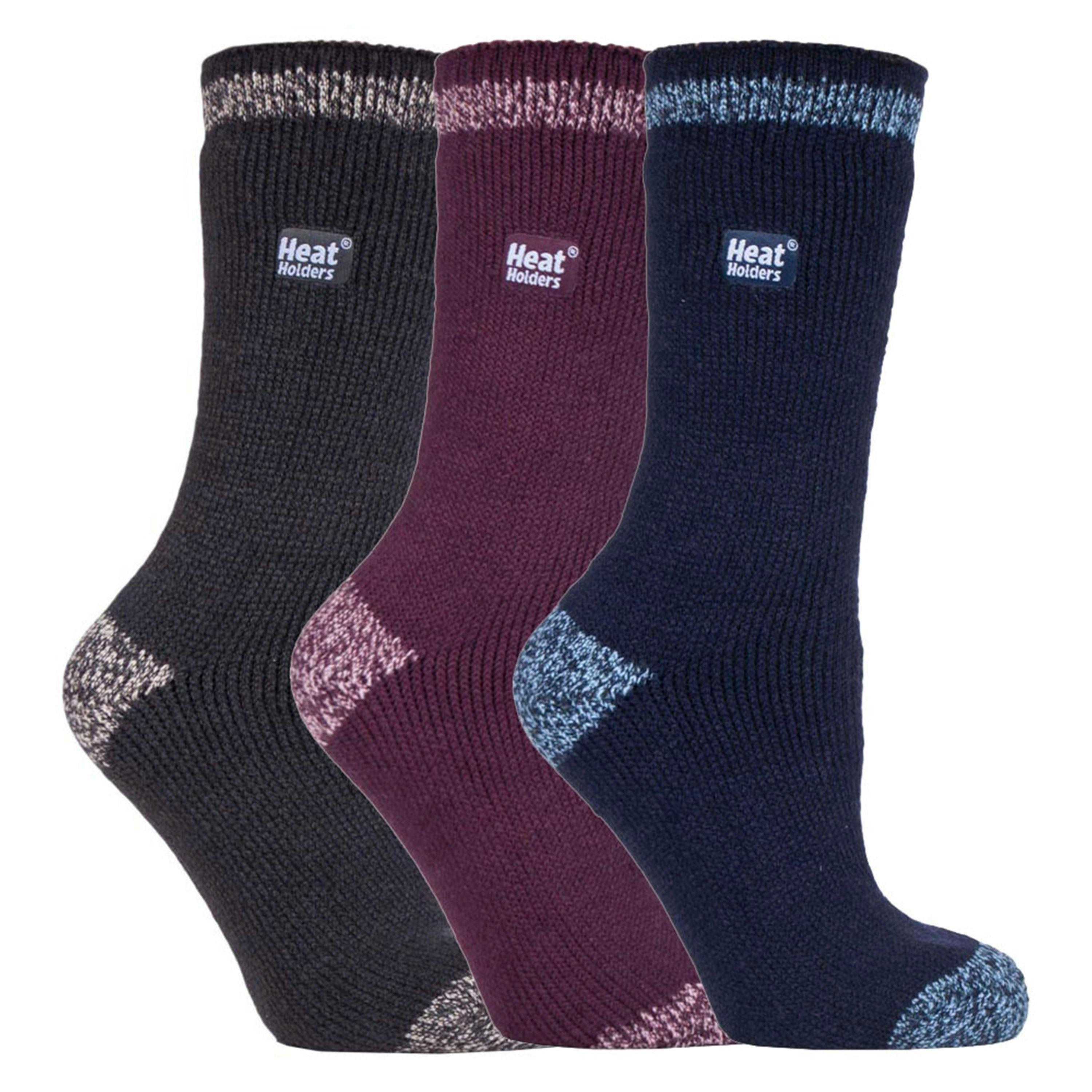 Set of 3 Insulated Thermal Ladies Socks for Ultimate Cold Weather Comfort , view 1 of 5