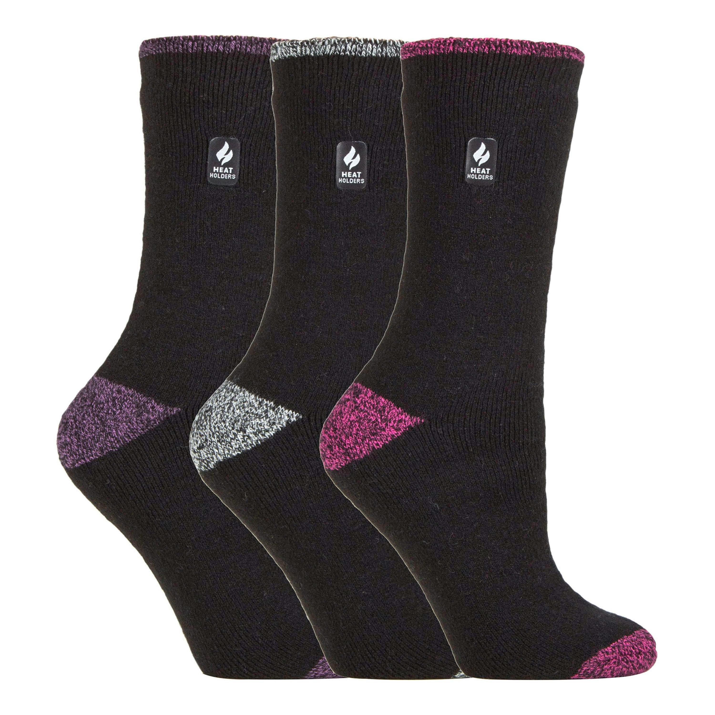 Set of 3 Insulated Thermal Ladies Socks for Ultimate Cold Weather Comfort , view 1 of 5