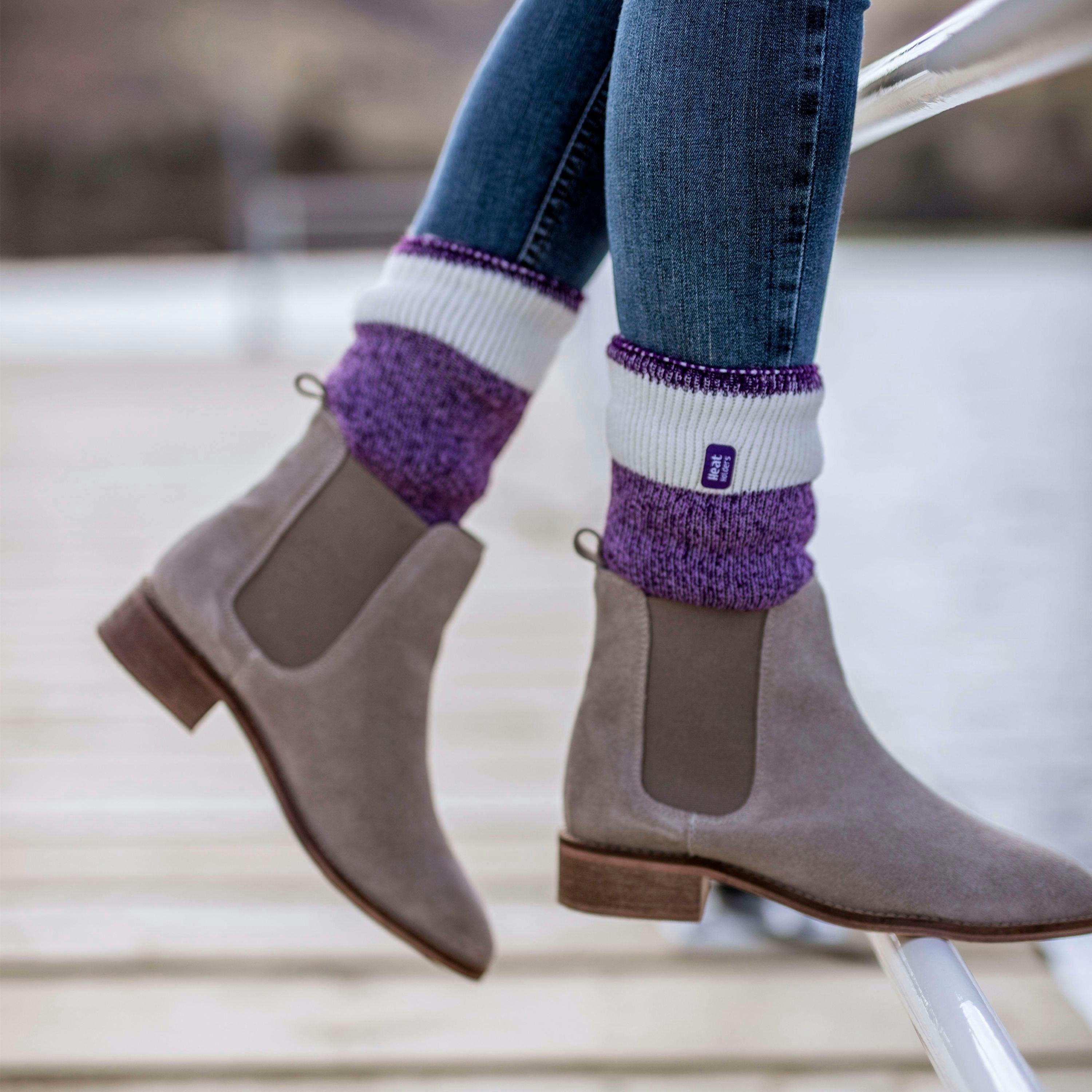 Set of 3 Insulated Thermal Ladies Socks for Ultimate Cold Weather Comfort , view 3 of 5
