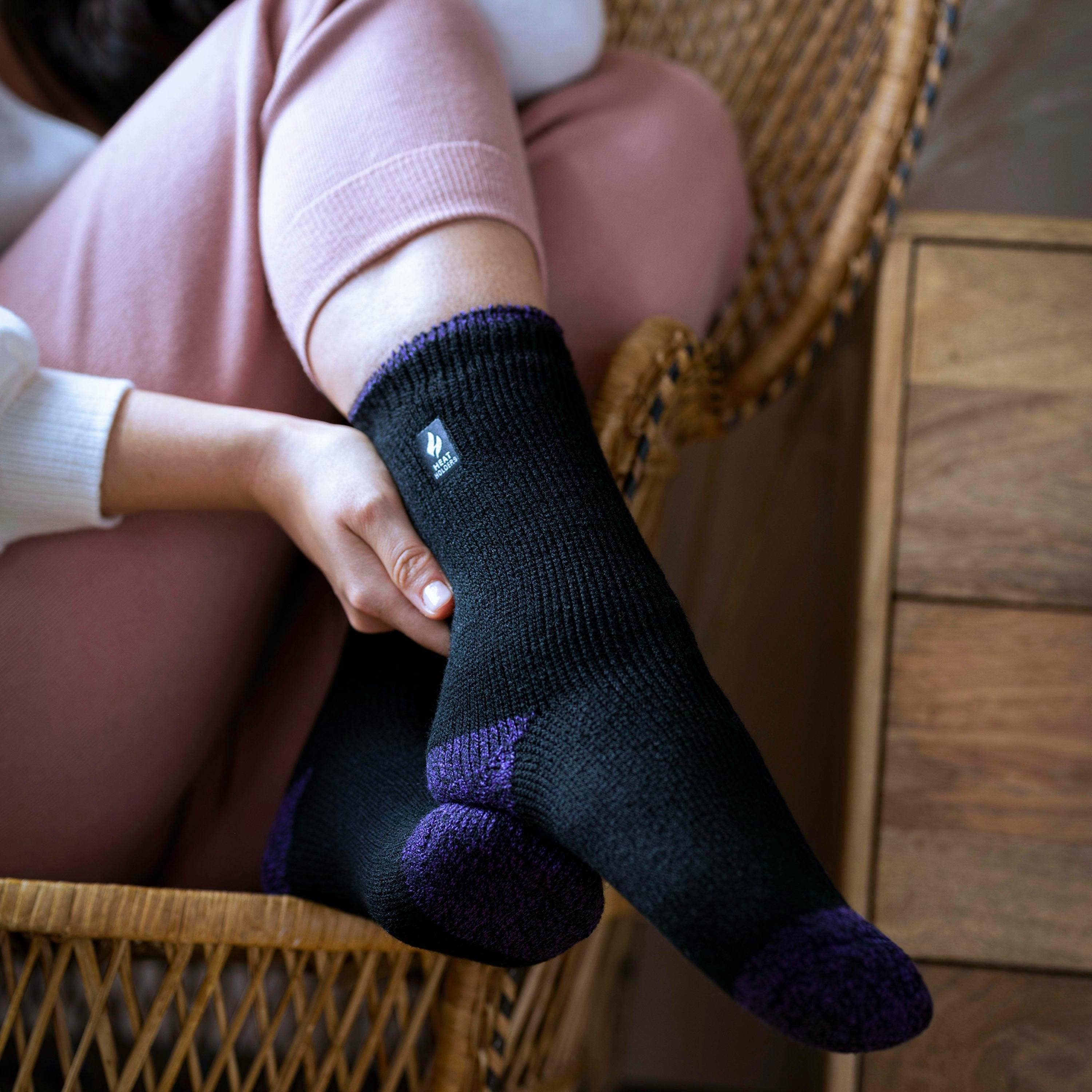 Set of 3 Insulated Thermal Ladies Socks for Ultimate Cold Weather Comfort , view 5 of 5
