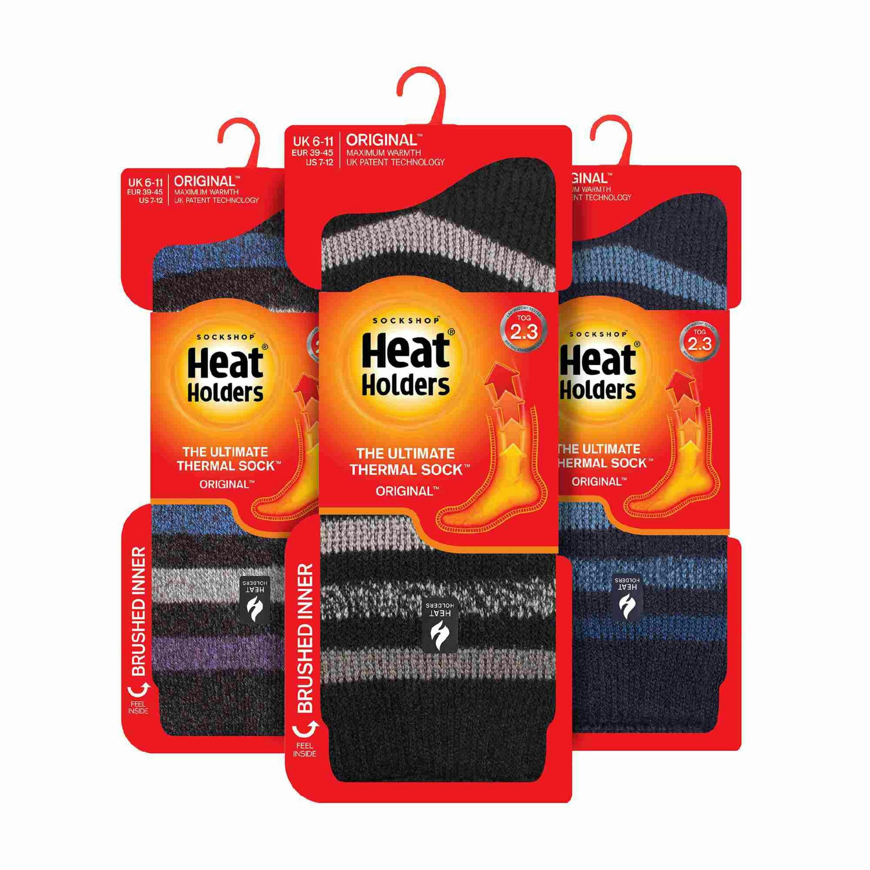 3 Pack Mens Insulated Thermal Socks for Winter , view 2 of 5