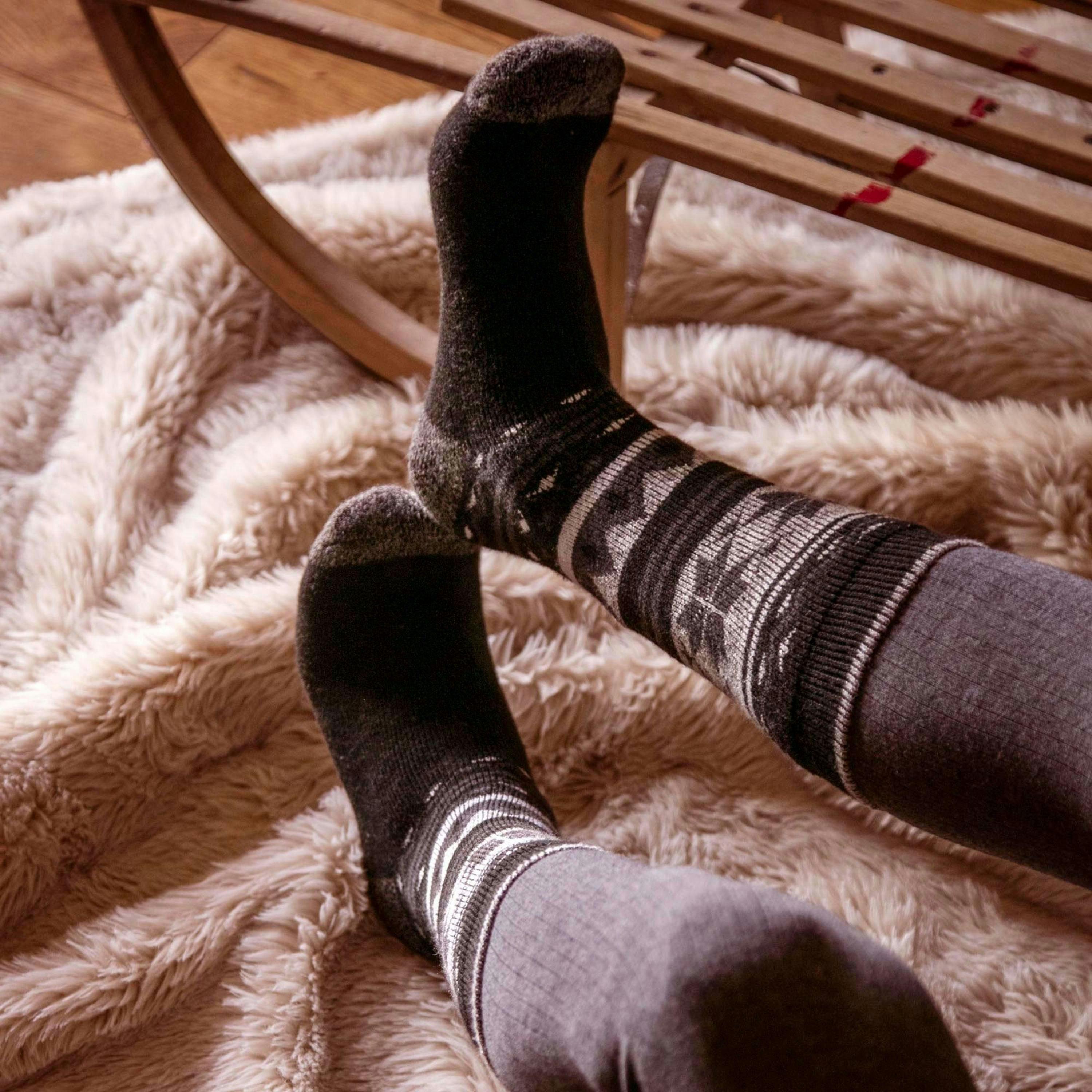 3 Pairs Mens Thin Lightweight Thermal Dress Socks for Winter , view 5 of 5