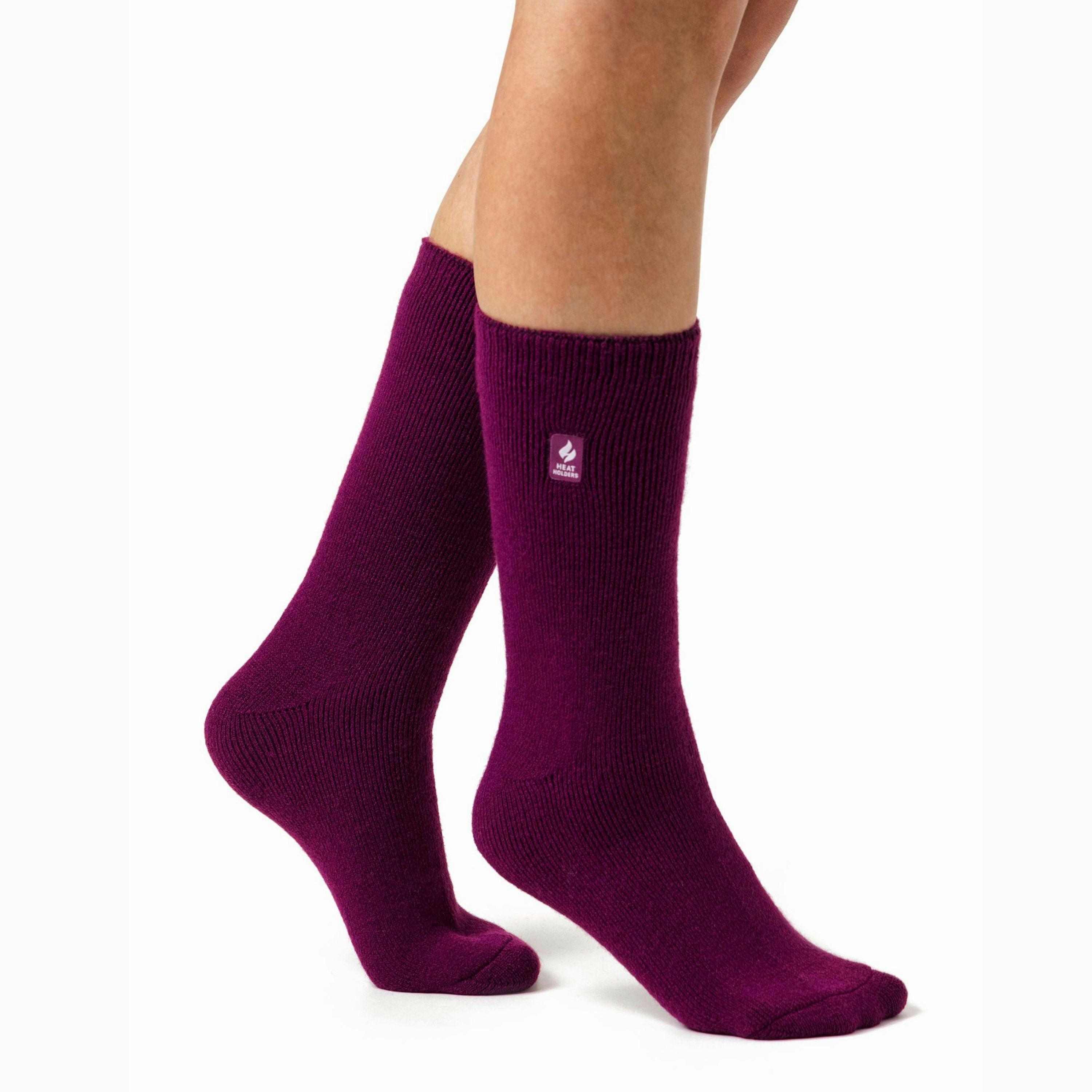 3 Pairs Ladies Thin Lightweight Thermal Dress Socks for Winter , view 4 of 5