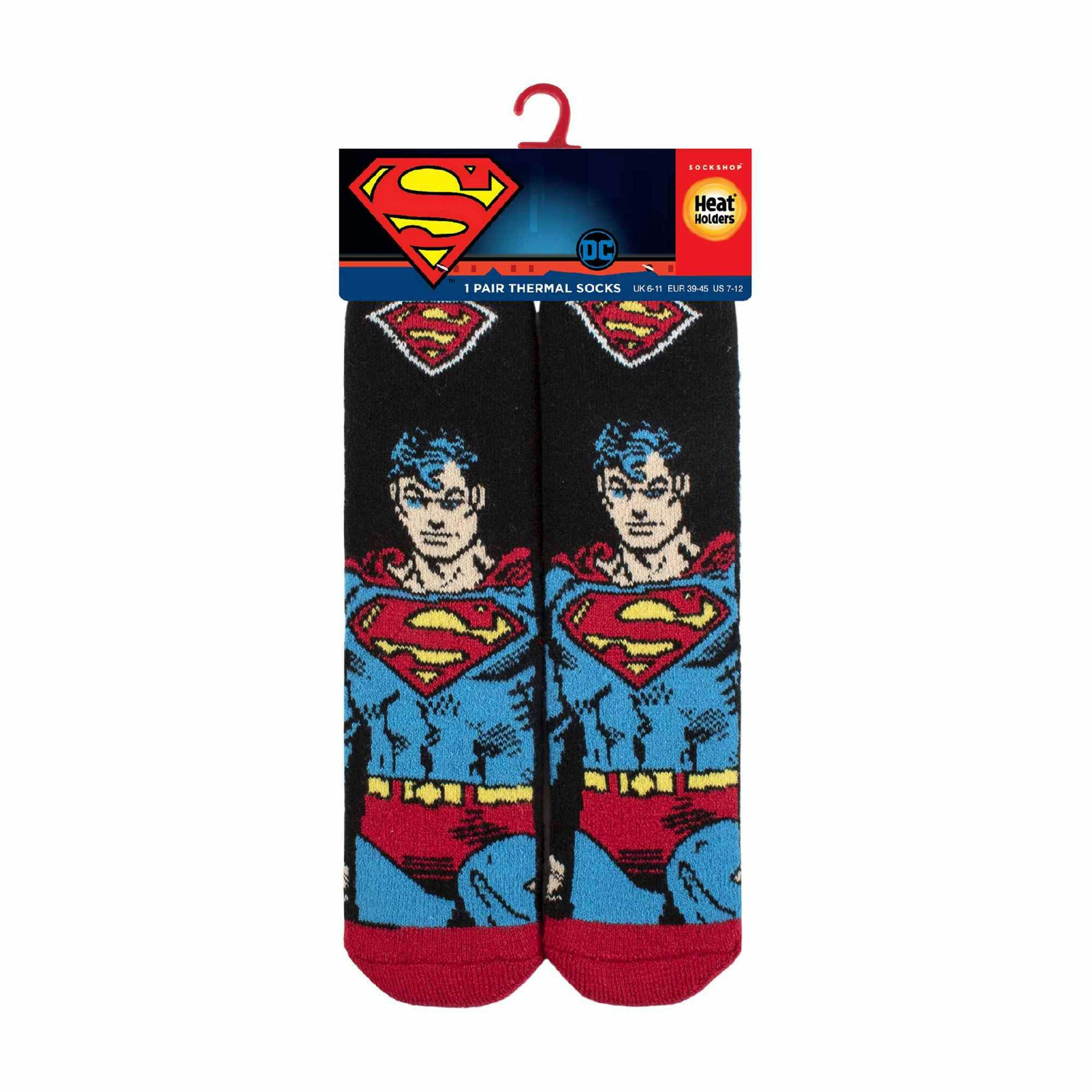 Mens Superman Novelty Lightweight Thermal Socks , view 2 of 3