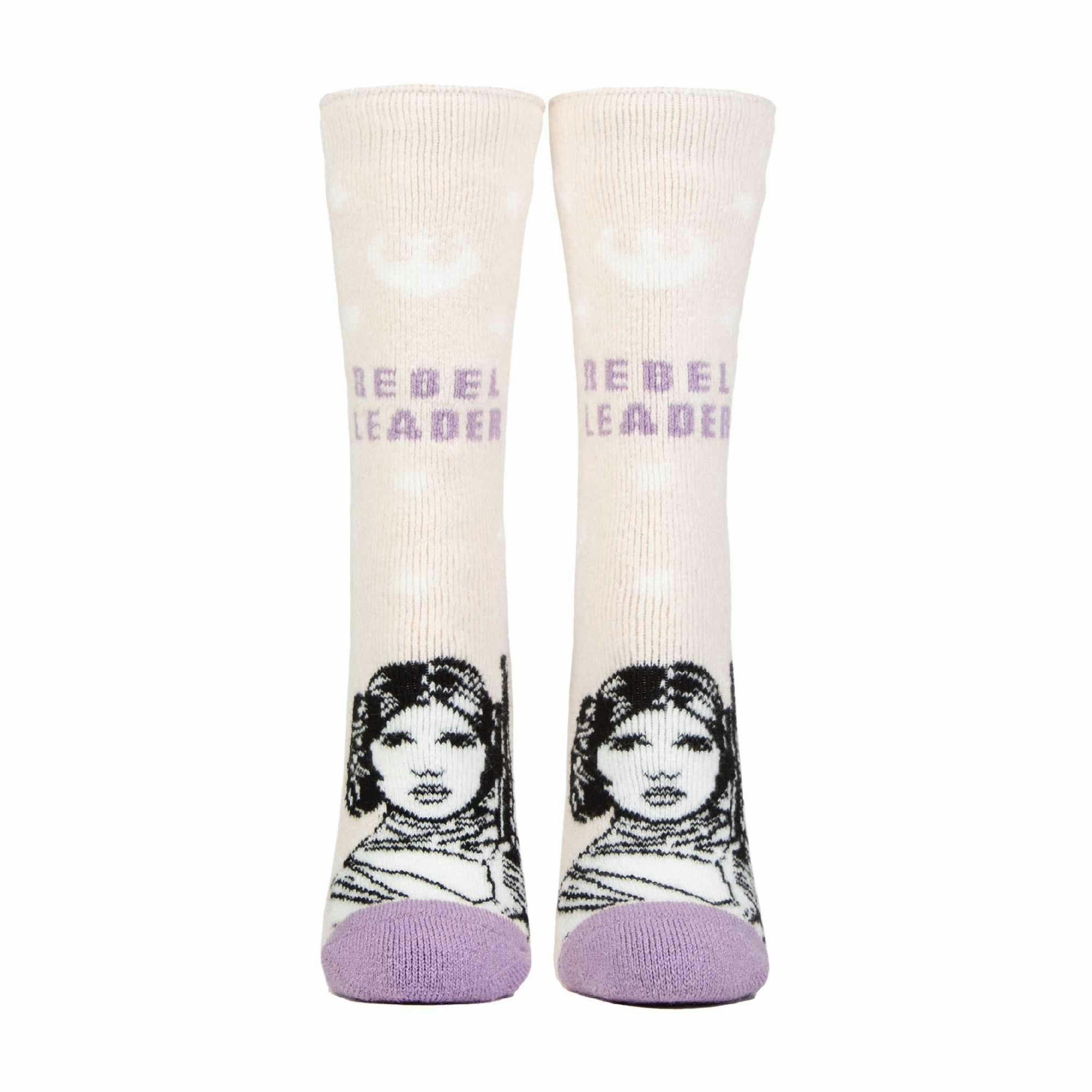 Ladies Princess Leia Novelty Lightweight Thermal Socks , view 1 of 3