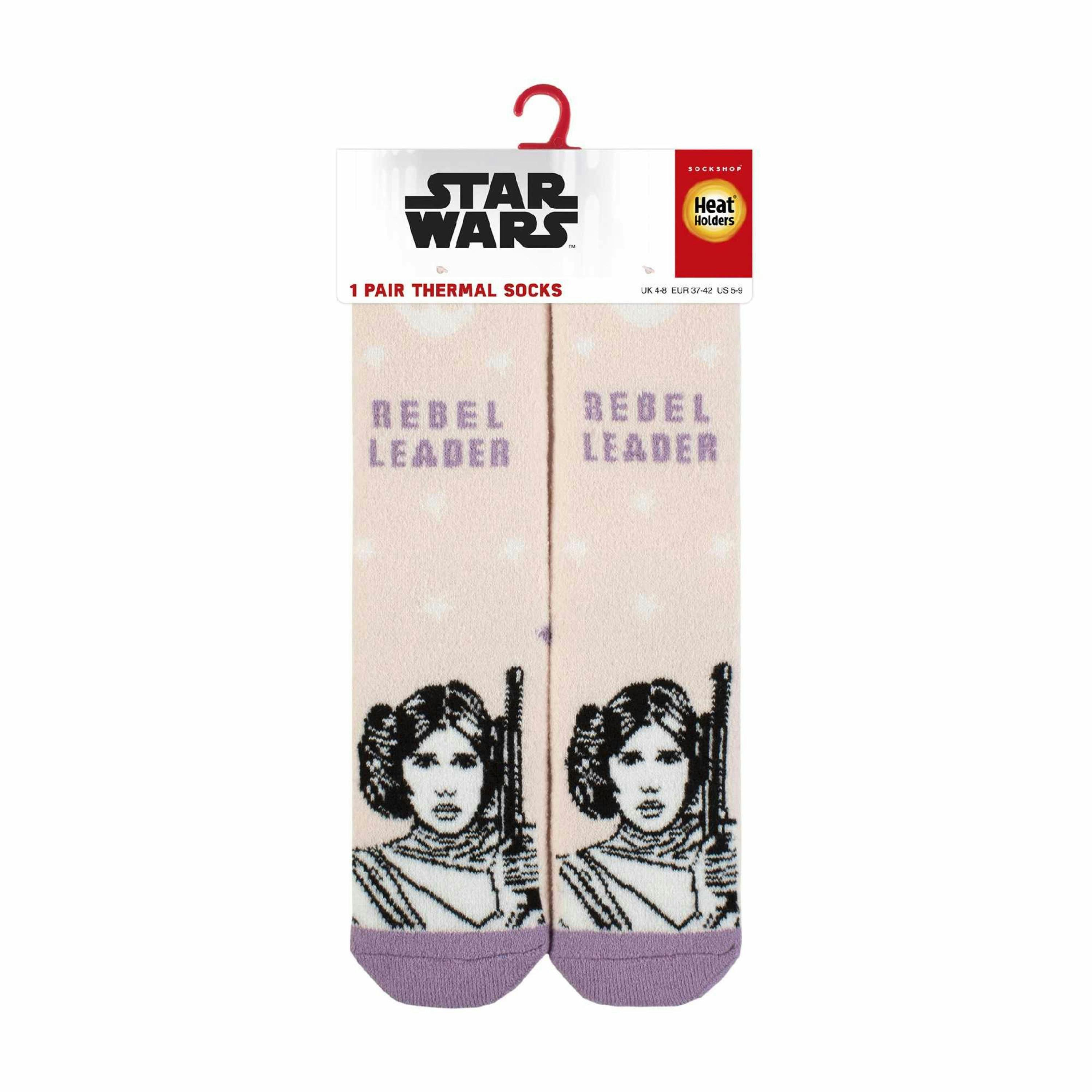 Ladies Princess Leia Novelty Lightweight Thermal Socks , view 2 of 3