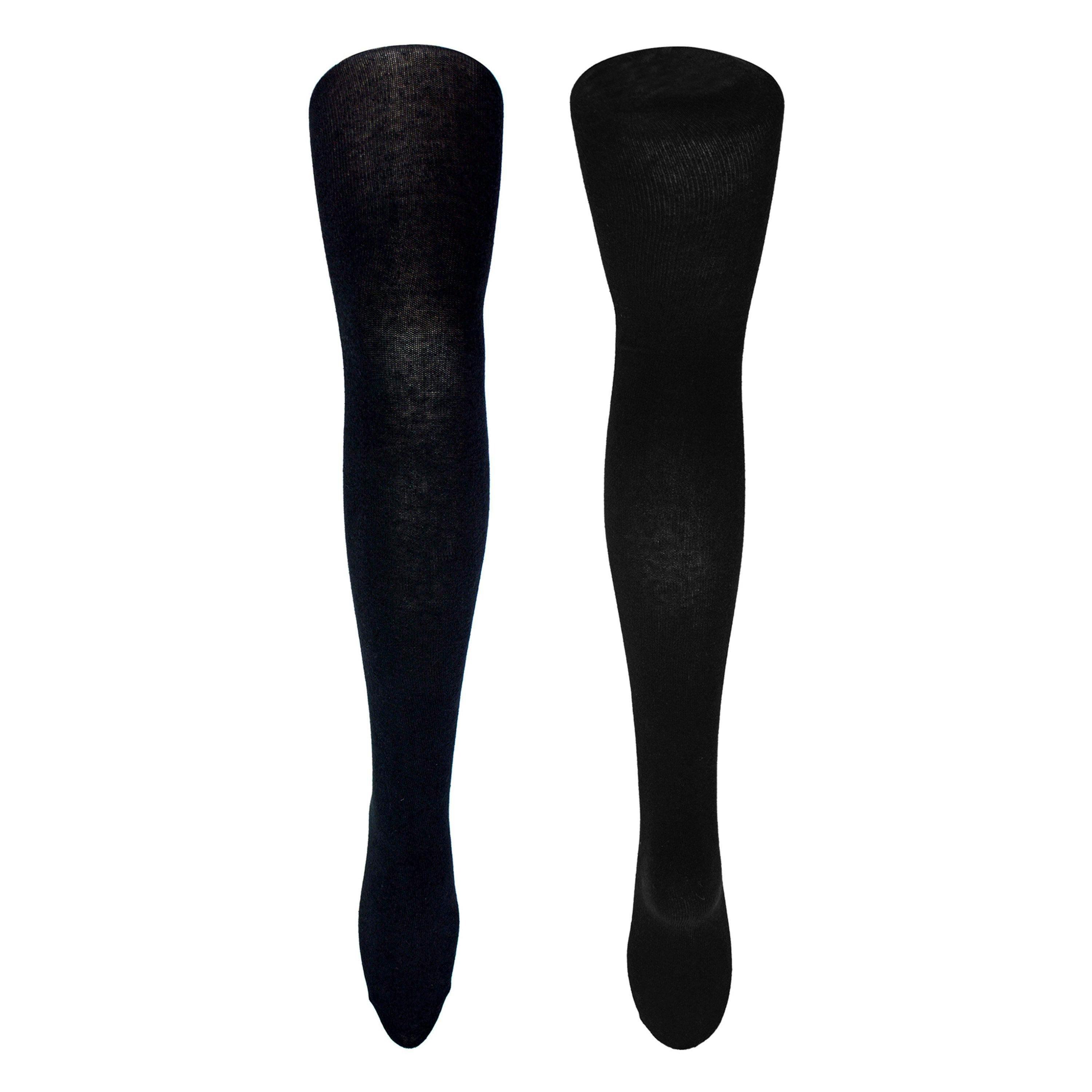 3 Pack Girls Plain Soft Breathable Cotton School Tights , view 3 of 4