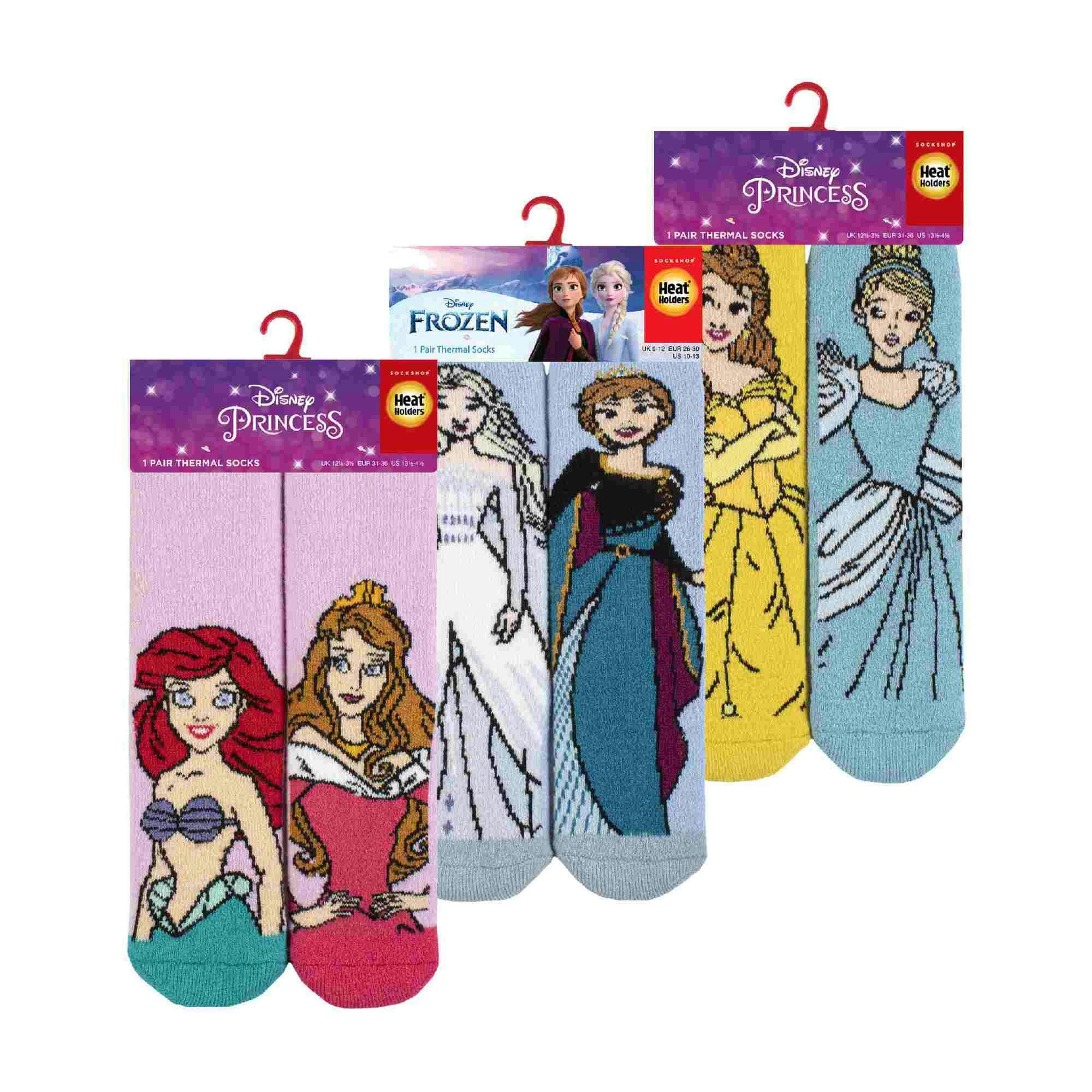 3 Pack Girls Disney Novelty Socks: Thermal Lite Princess Socks , view 2 of 5