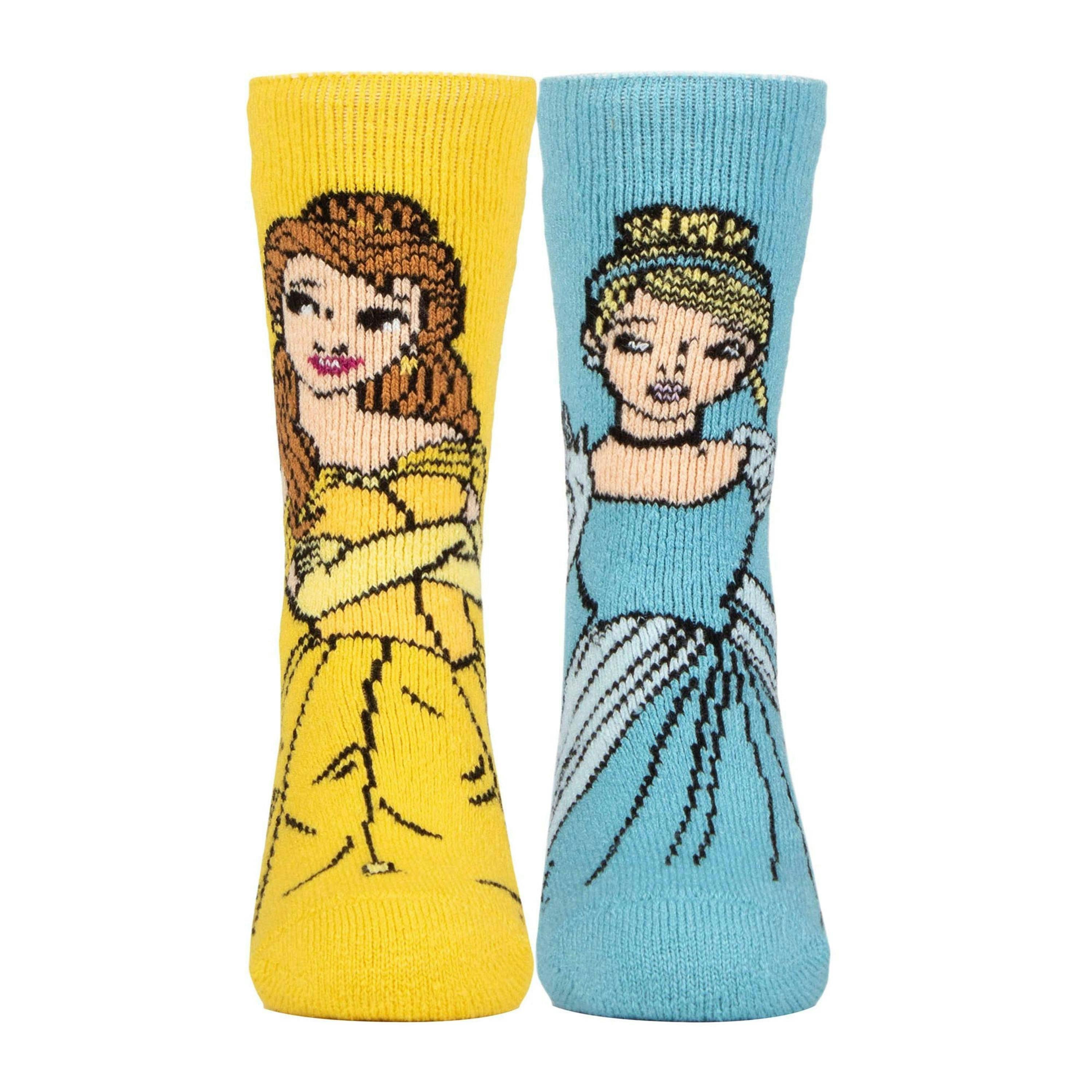 3 Pack Girls Disney Novelty Socks: Thermal Lite Princess Socks , view 3 of 5
